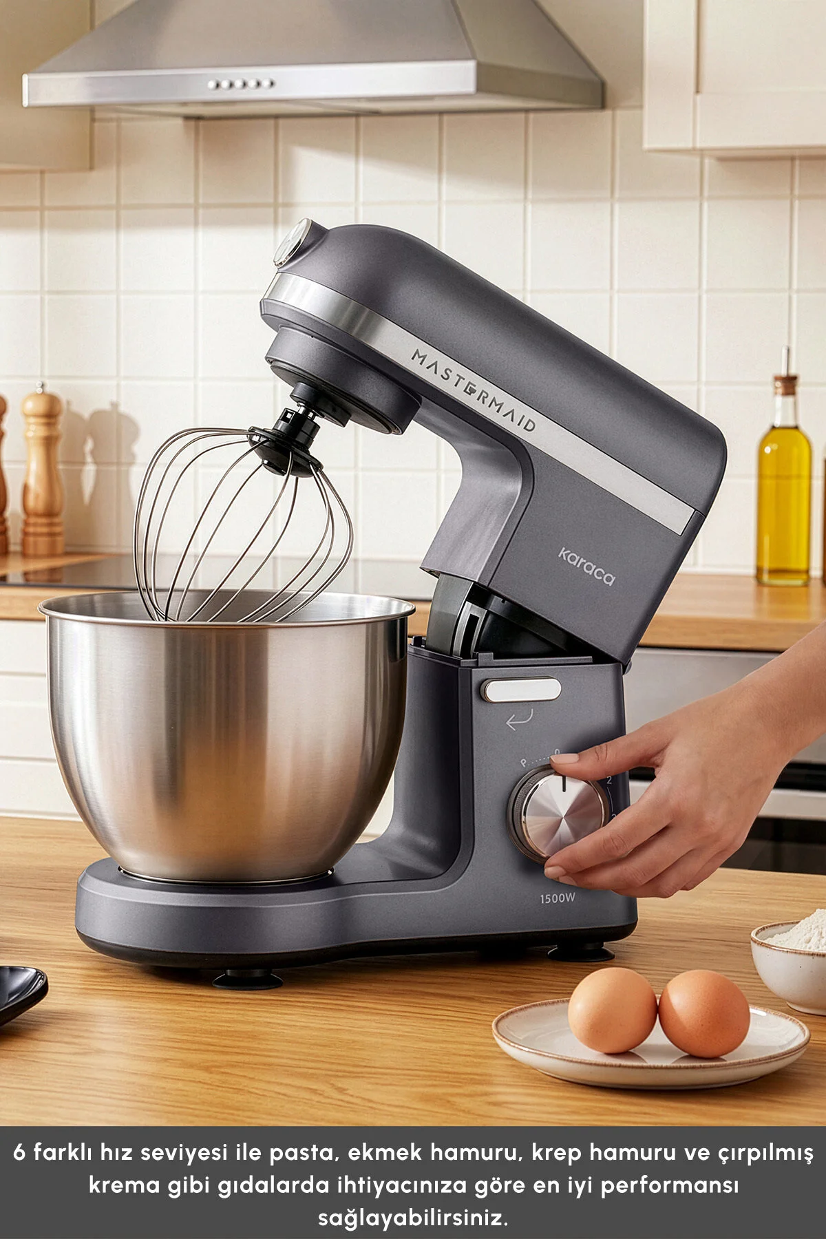 Karaca Mastermaid Chef Pro Çift Kollu Mutfak Şefi 1500 W Space Gray