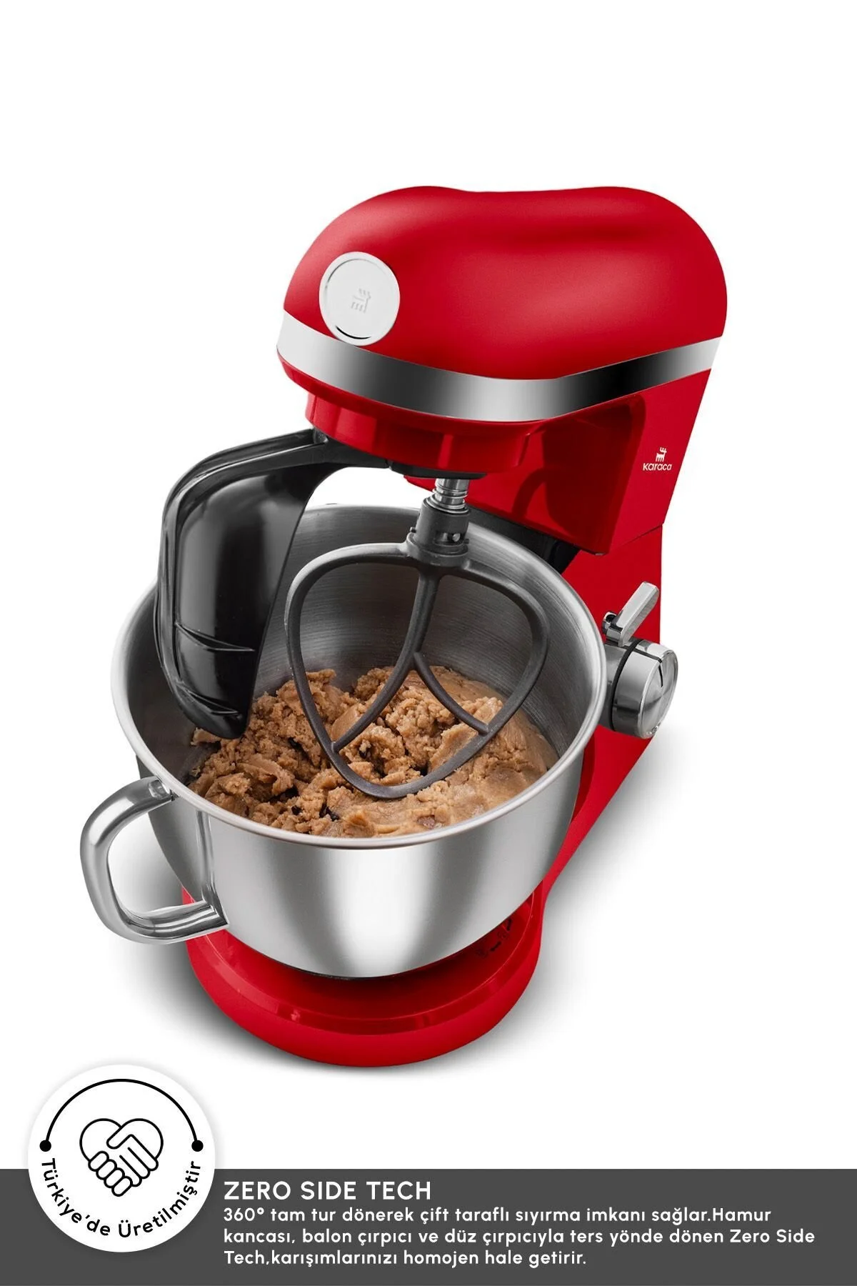 Karaca Mastermaid Chef Pro Çift Kollu Stand Mikser Imperial Red 1750 W