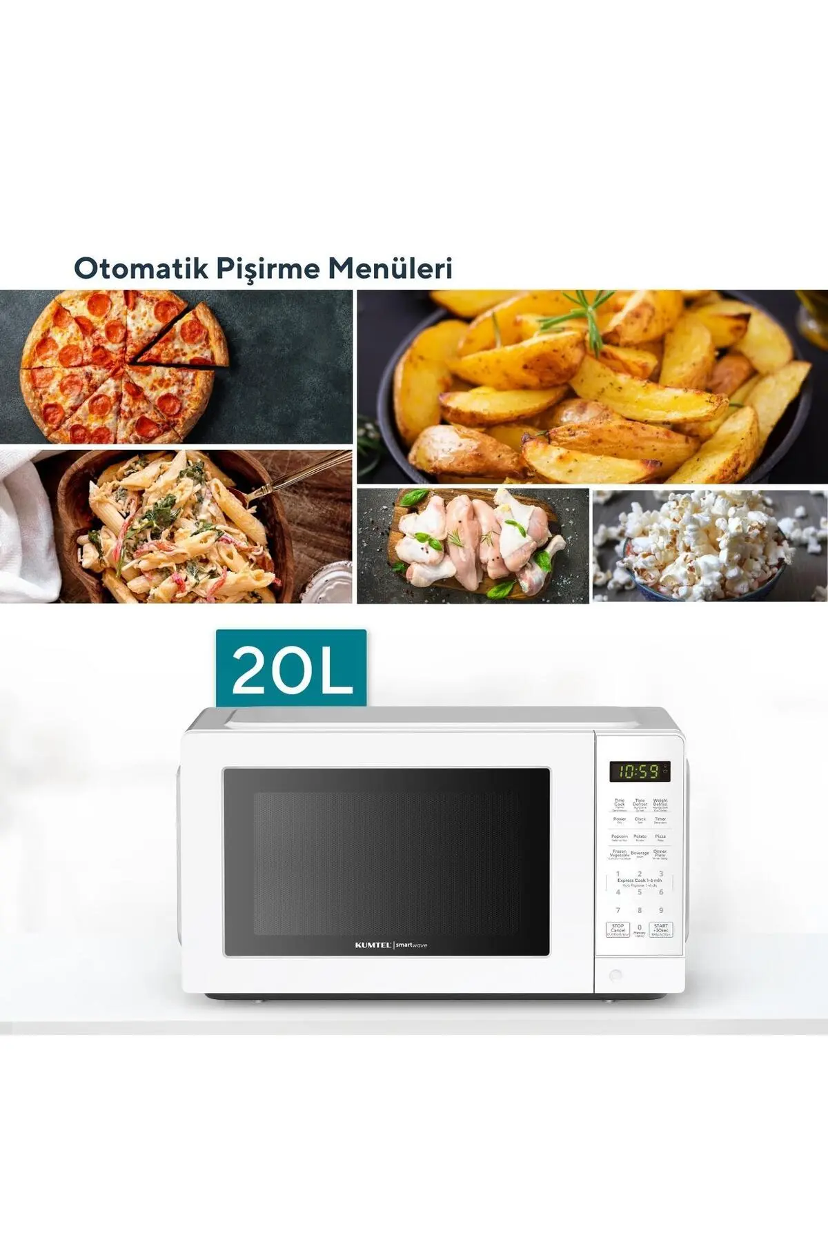 KUMTEL HMIN-01 Smartwave Dijital Inverter Mikrodalga