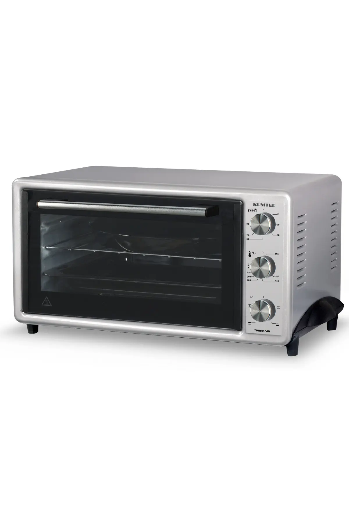 KUMTEL LX-3525 Turbo 40 Litre Mini Fırın - Gri