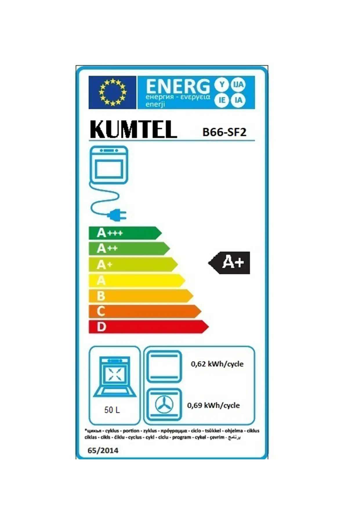 KUMTEL Magic Cam Ankastre Fırın 8 Prog. B66-SF2(MT)
