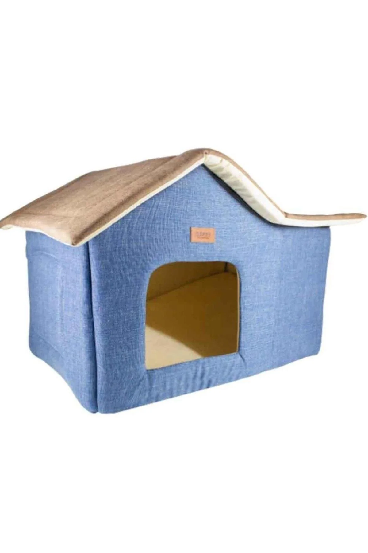 Lepus Kedi ve Köpek Cabin Kulübe Yatak Ekose 35X60X40 Cm