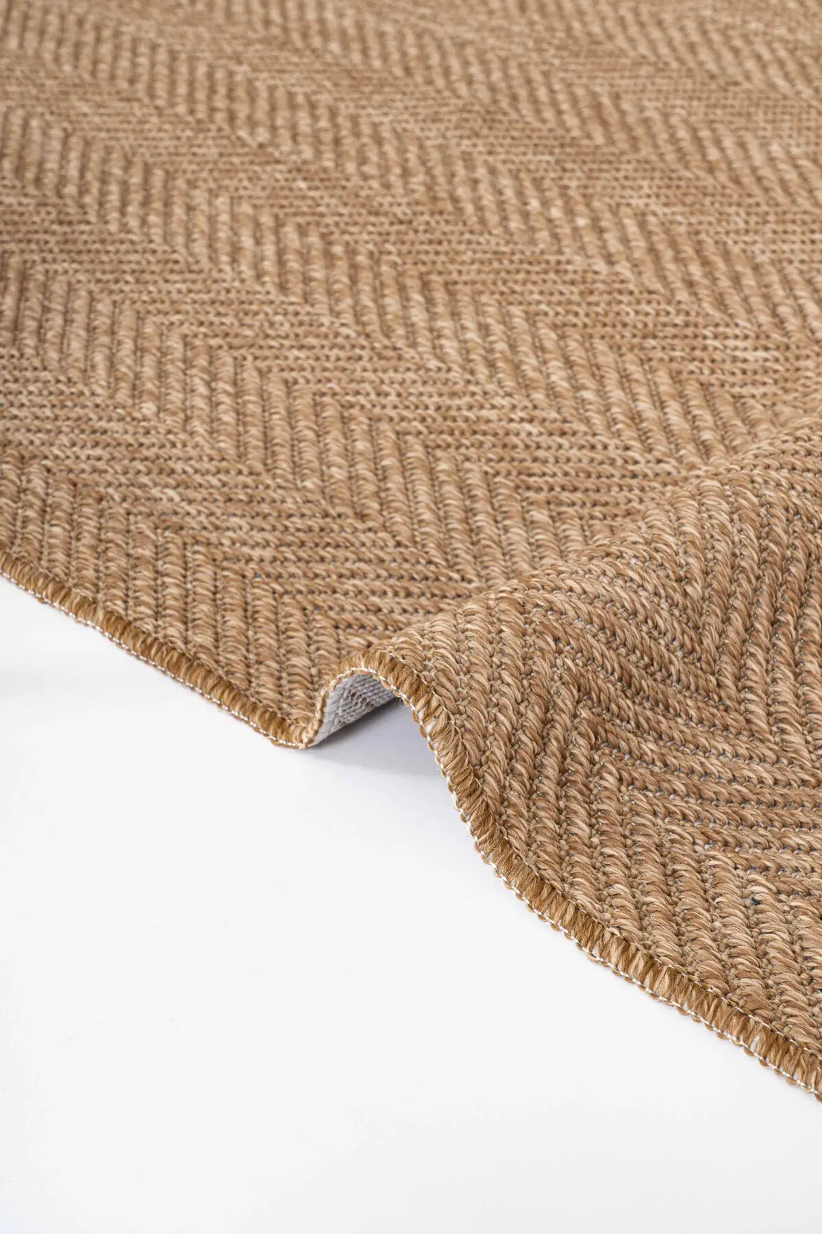 Lorente Home Liora Kahverengi Hasır Jüt Kaymaz Taban Sisal Kilim Yıkanabilir Koridor Halısı 1901