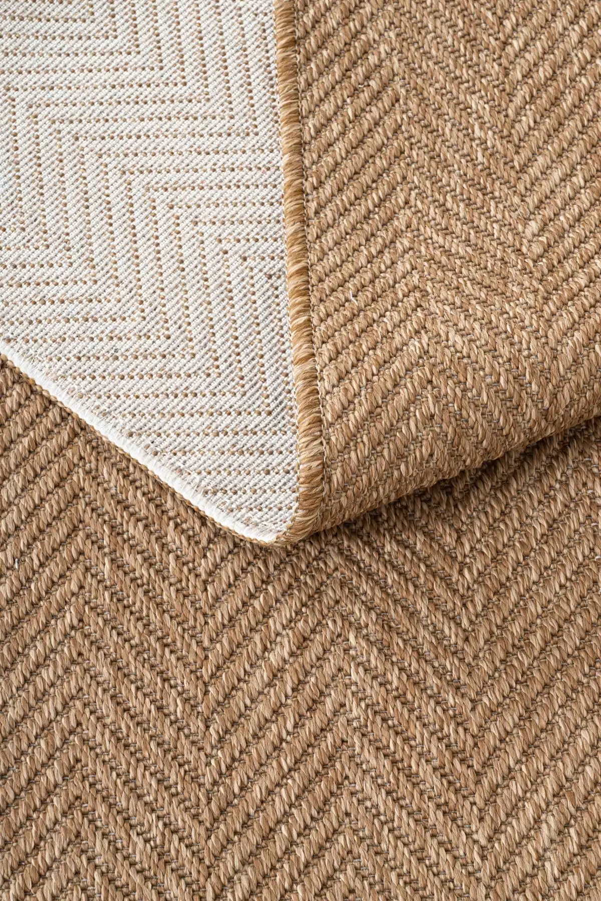 Lorente Home Liora Kahverengi Hasır Jüt Kaymaz Taban Sisal Kilim Yıkanabilir Koridor Halısı 1901