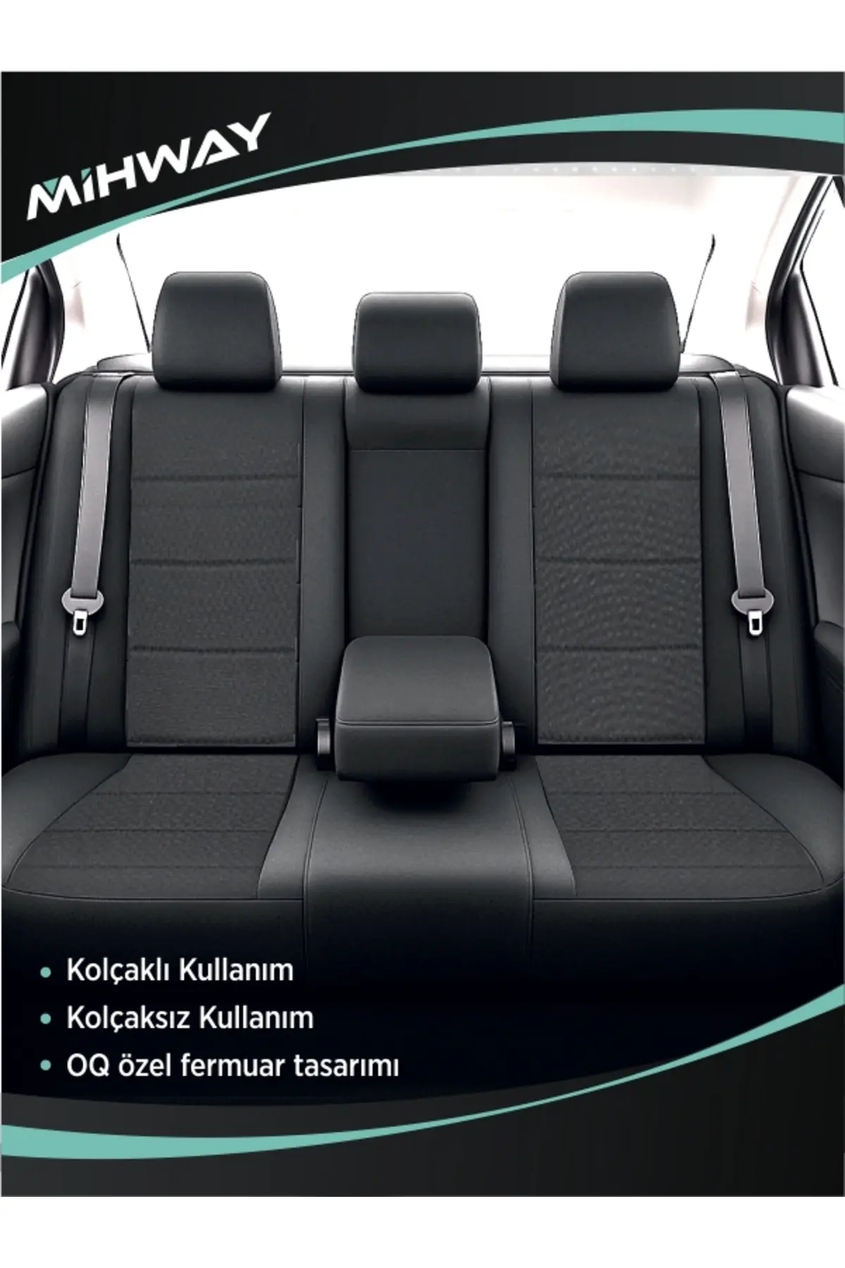 Mihway BETELGEUSE Siyah Serisi Citroen C5 Koltuk Kılıfı TAM SET