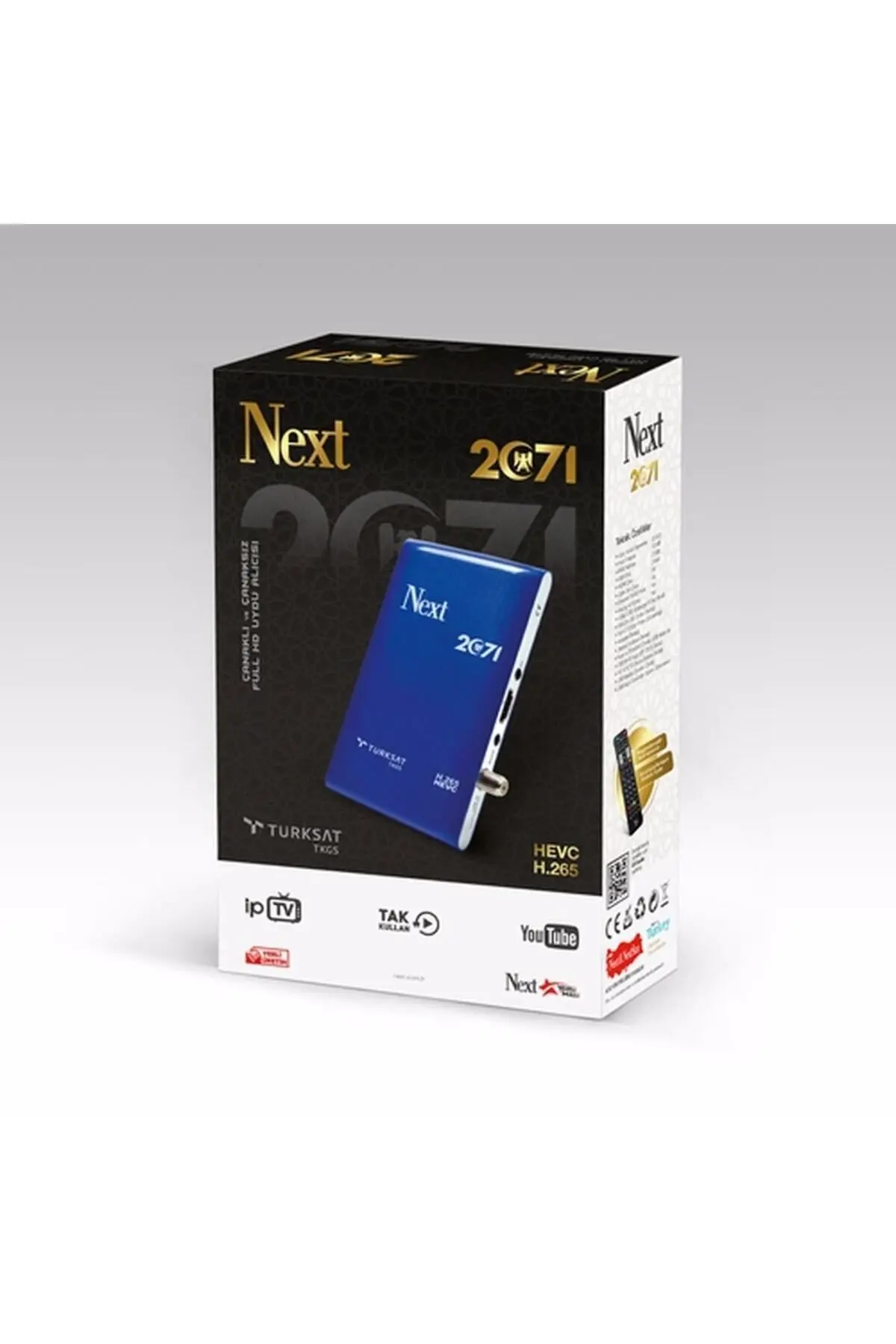 Next 2071 Hd H 265 Çanaksız Internet Tv Mini Uydu Alıcısı+ 7601 wifi aparatı Hediyeli