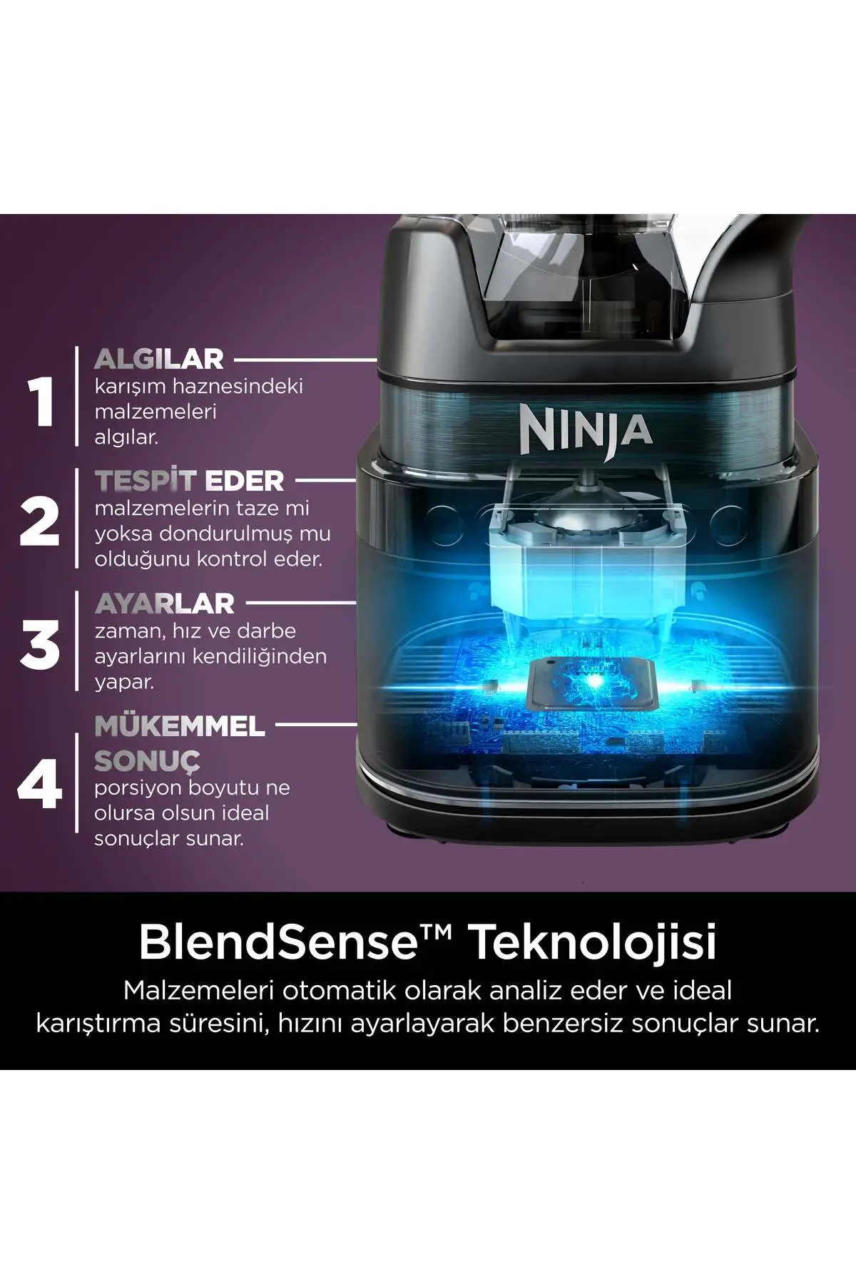 NINJA Detect Power BlendSense Blender Mutfak Sistemi