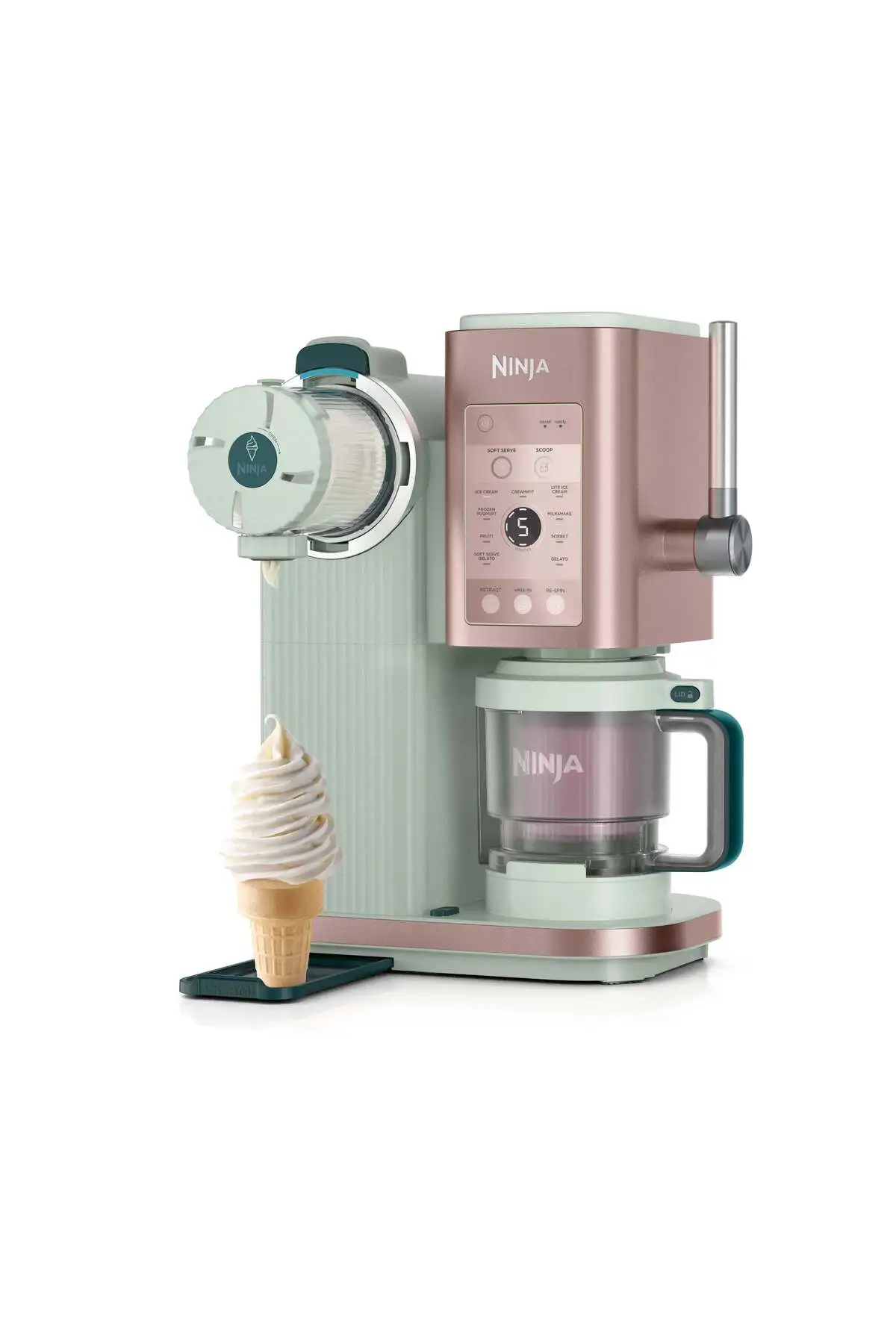 NINJA Swirl by CREAMi 13-in-1 Soft Serve & Dondurma Makinesi-Frosted Strawberry Matcha