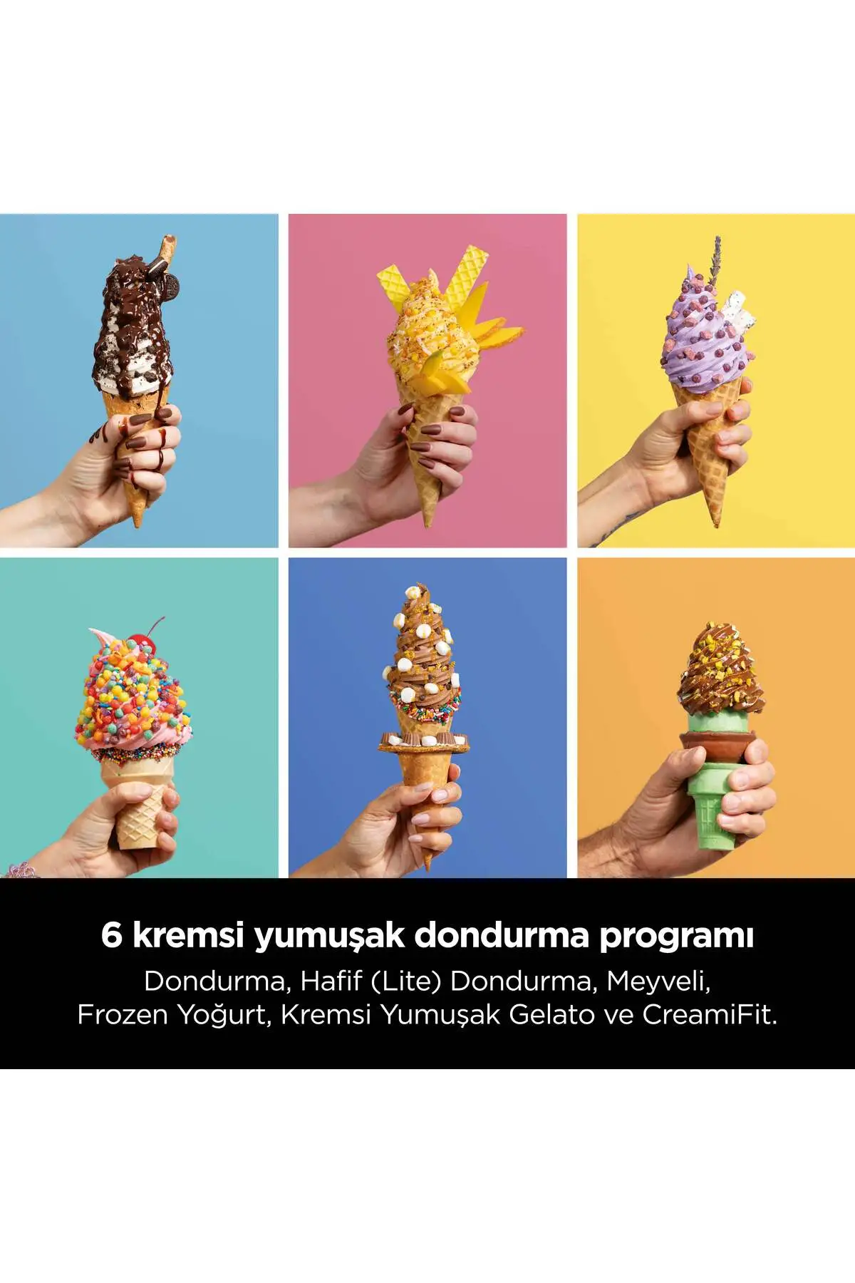 NINJA Swirl by CREAMi 13-in-1 Soft Serve & Dondurma Makinesi-Frosted Strawberry Matcha
