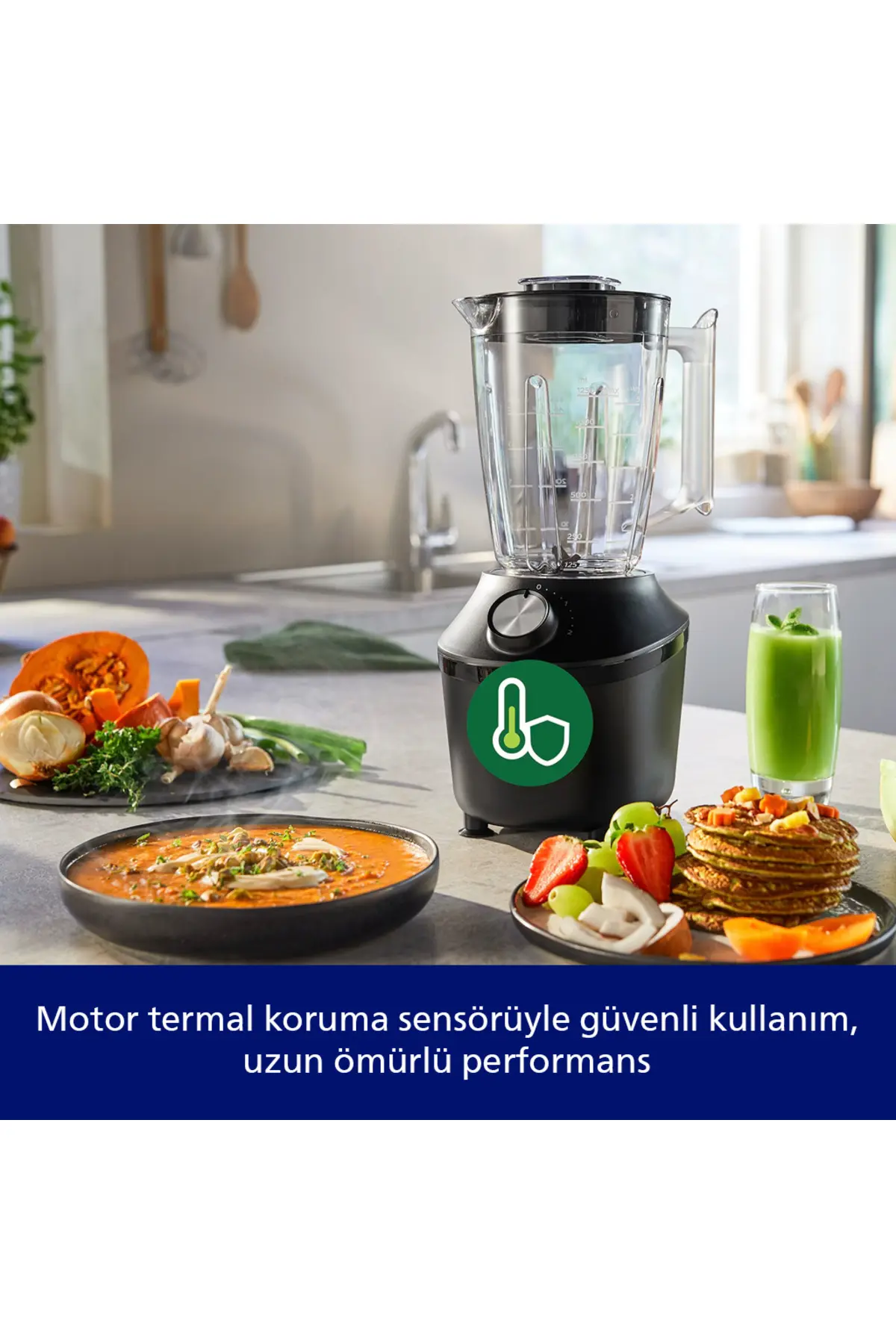 Philips 3000 Serisi Blender ProBlend Crush Teknolojisi, 600W, 2L Geniş Kapasite, 1,25L kapasite HR2291/41