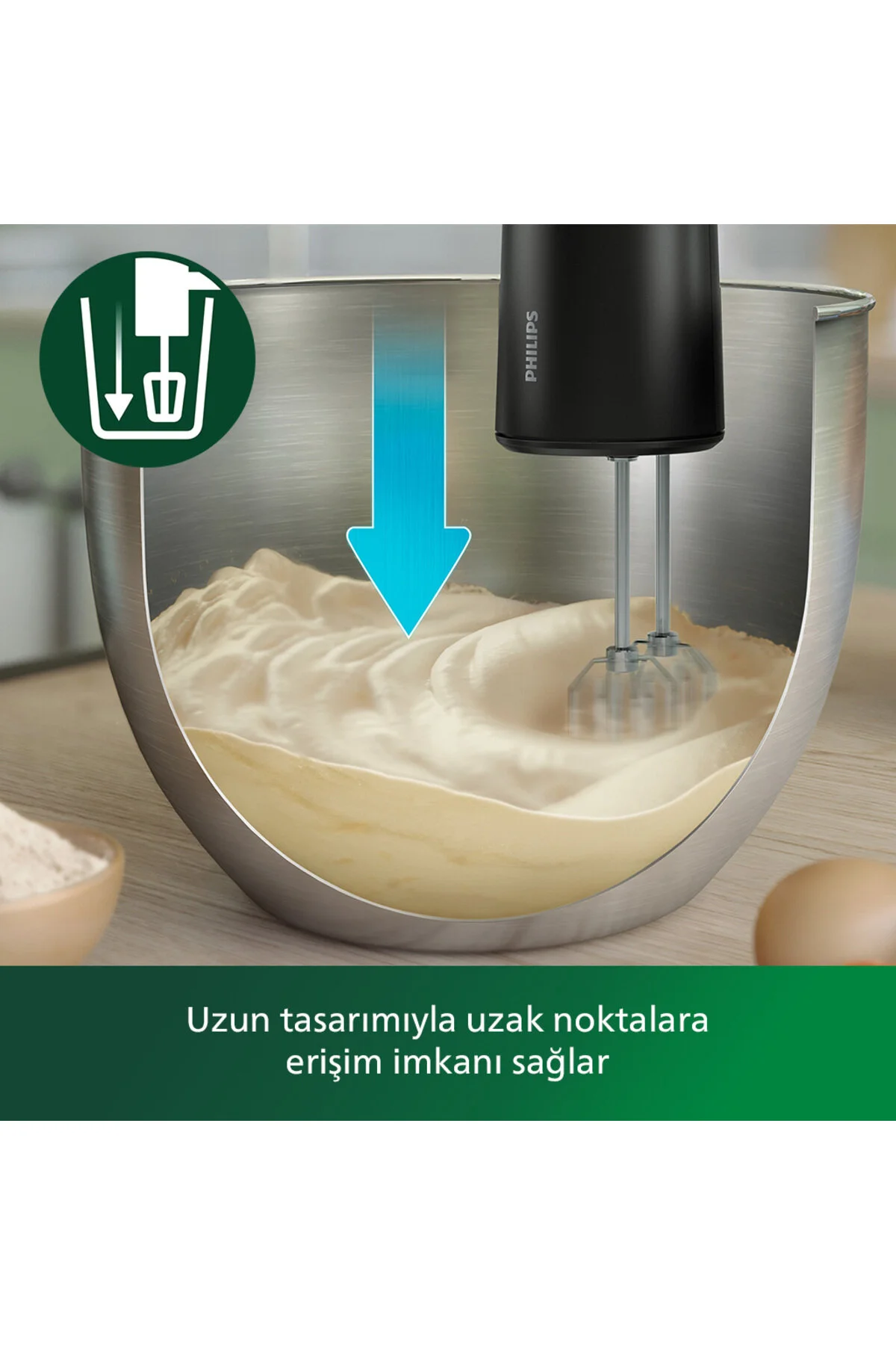 Philips 5000 Serisi El Mikseri, 500W, Sıçrama Önleyici, HR3781/00