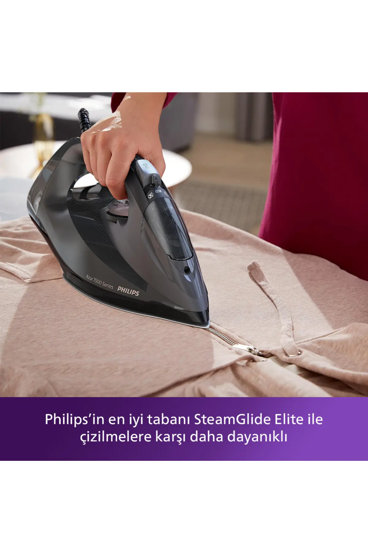 Philips 7500 Serisi Azur Buharlı Ütü, 3200W, 260 g'a kadar Turbo Şok Buhar, DST7511/80