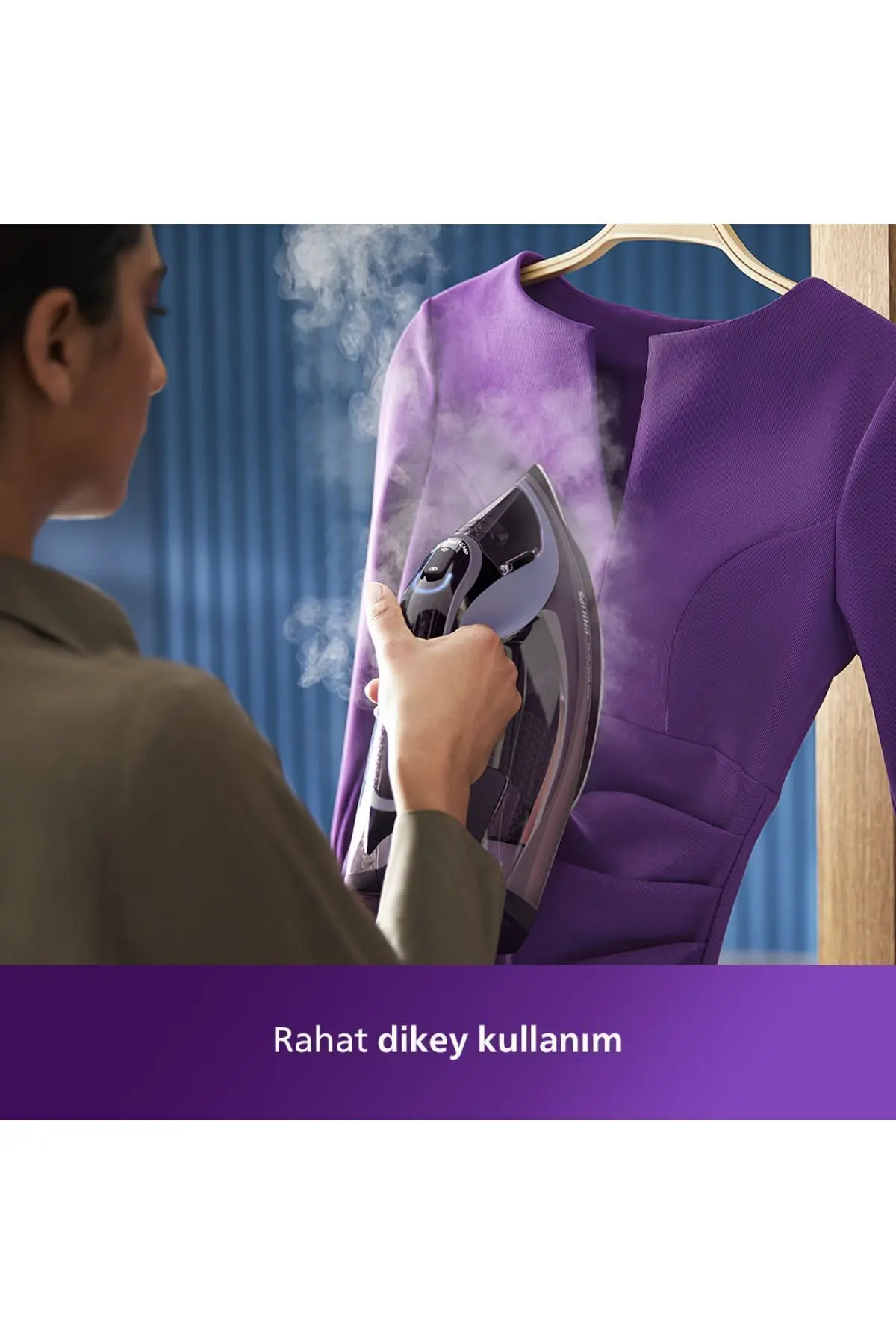 Philips 8000 Serisi Azur Buharlı Ütü, 3000W, SteamGlide, 240 g Şok Buhar, Sıfır Yanık Garantisi, DST8021/30