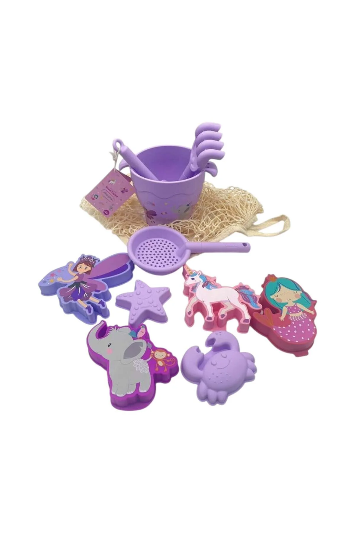 playnjoy - Silikon Plaj Oyuncak Seti - 10 Parça