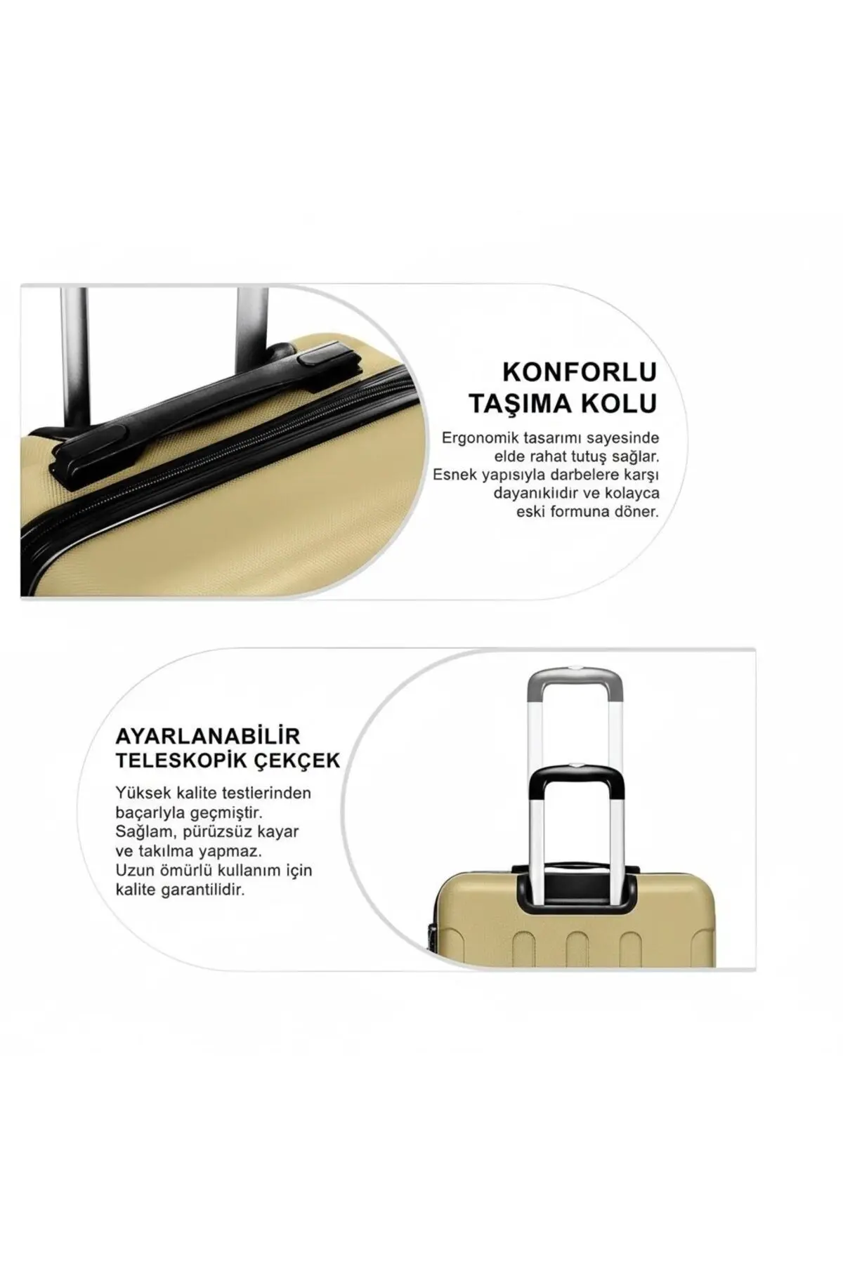 Plus Scorpion ABS Ultra Hafif Sert Kaplama Valiz Luna