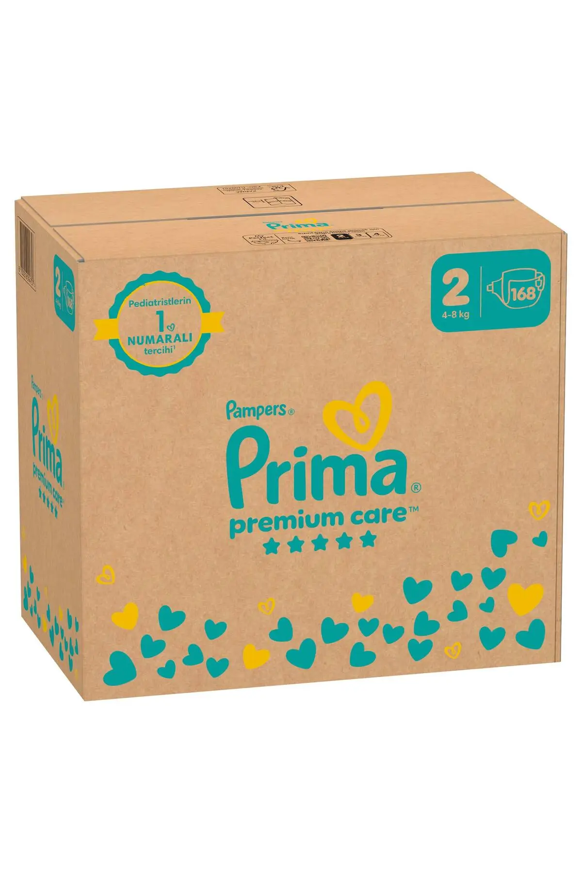 Prima Bebek Bezi Premium Care 2 Numara 168 Adet Aylık Fırsat Paketi