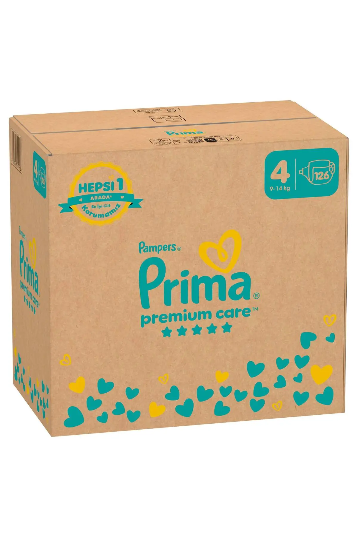 Prima Bebek Bezi Premium Care 4 Numara 126 Adet Aylık Fırsat Paketi