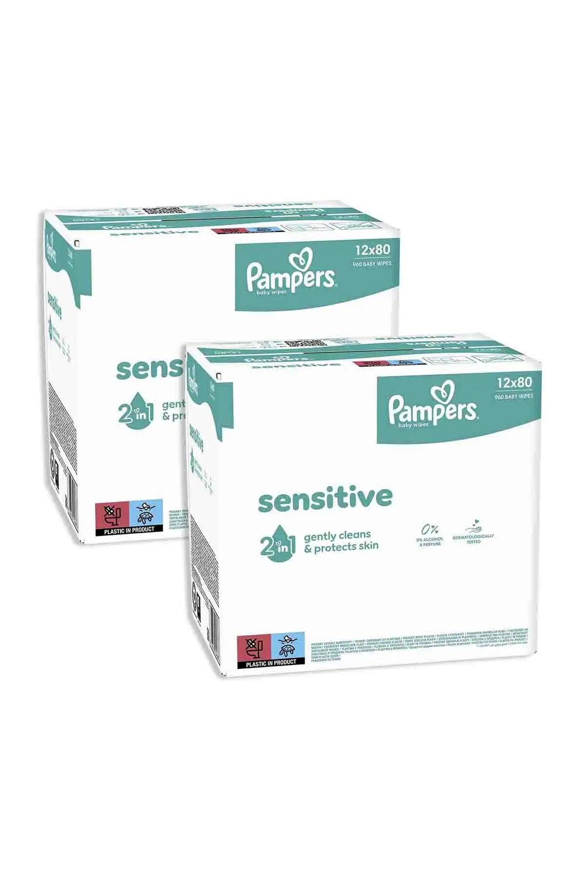 Prima Pampers Sensitive Islak Bebek Mendili (3 paket = 156 Islak Mendil) x8