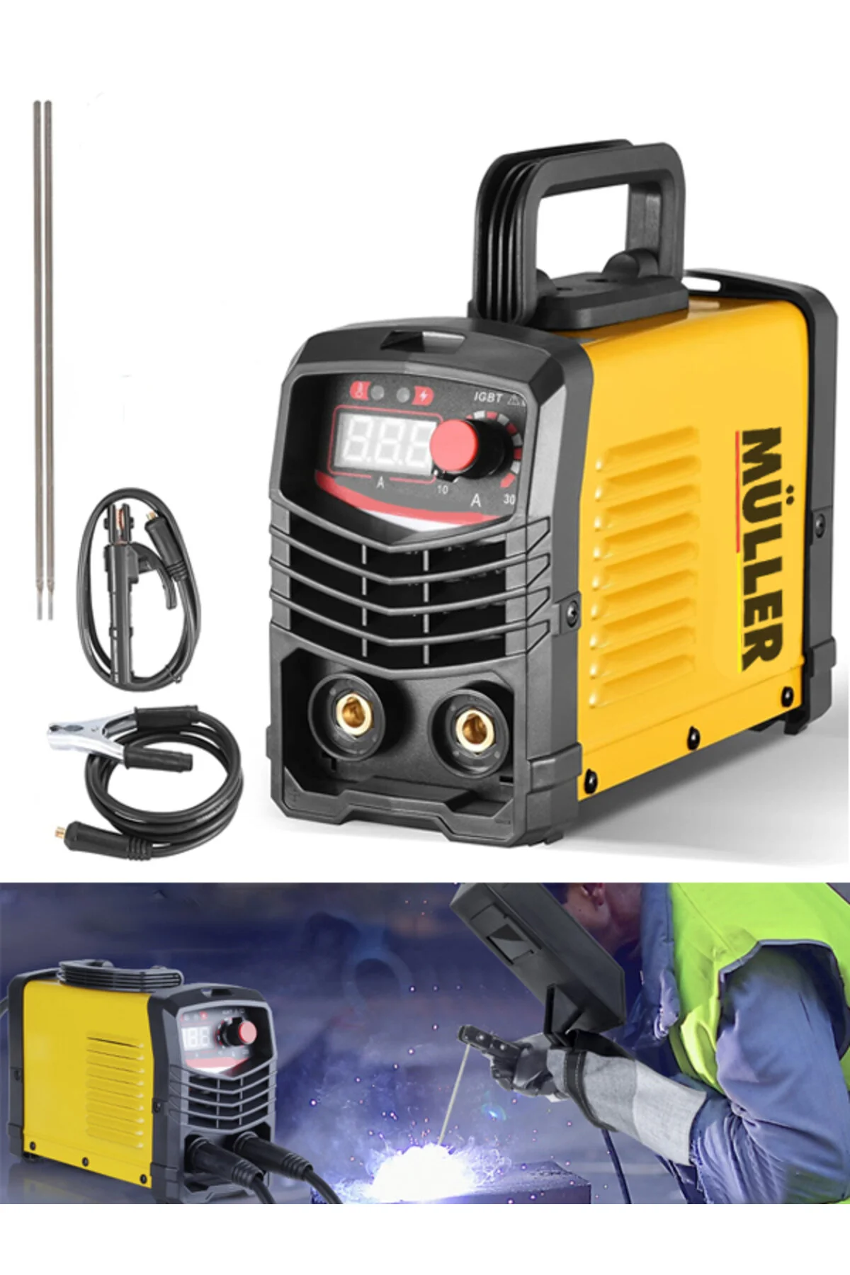 Pro Müller Germany 201sx Çift Kartlı Hava Soğutmalı Invertec Compact Kaynak Makinesi
