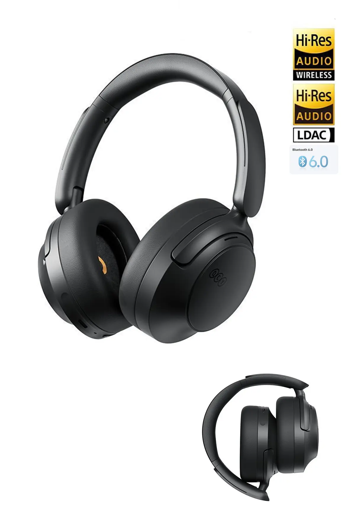 Qcy H3S 6.0 Bluetooth Kulaklık Anc Hi-res Ldac Çift Sürücülü Kulaklık 7 Mics. Yapay Zeka 102 Saat Dinle
