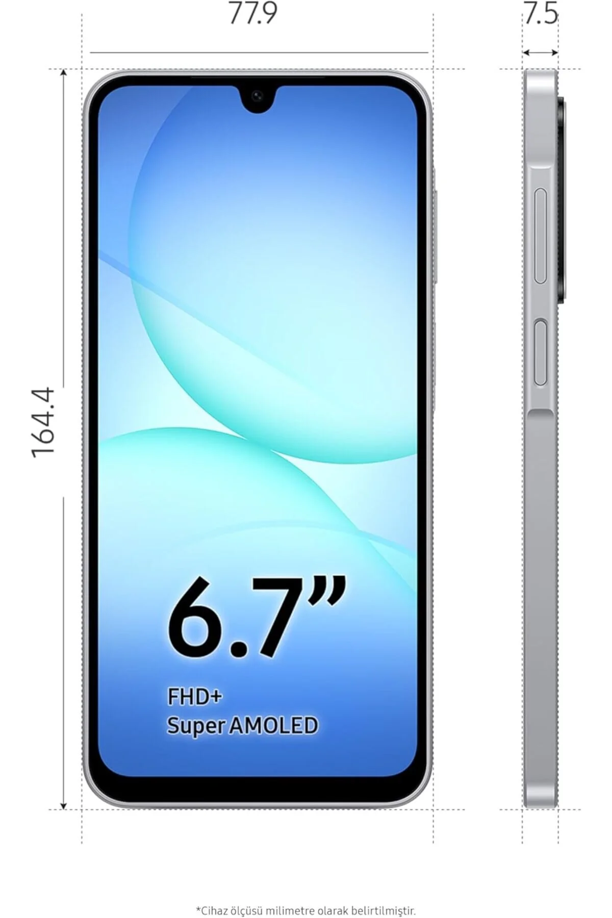 Samsung Galaxy A17 5G 128 GB 6 GB Ram Gri Cep Telefonu (Samsung Türkiye Garantili)