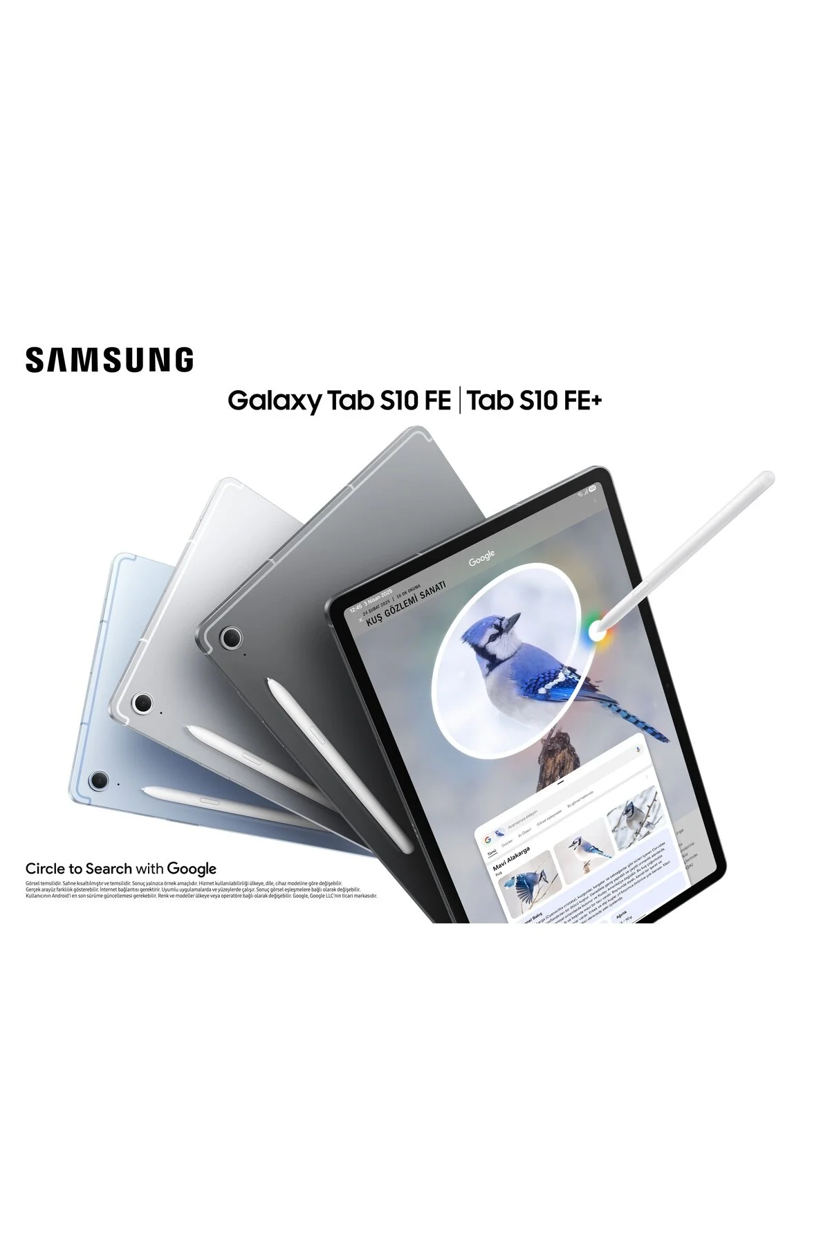 Samsung Galaxy Tab S10 FE Plus 128 GB 13.1" Gri Tablet