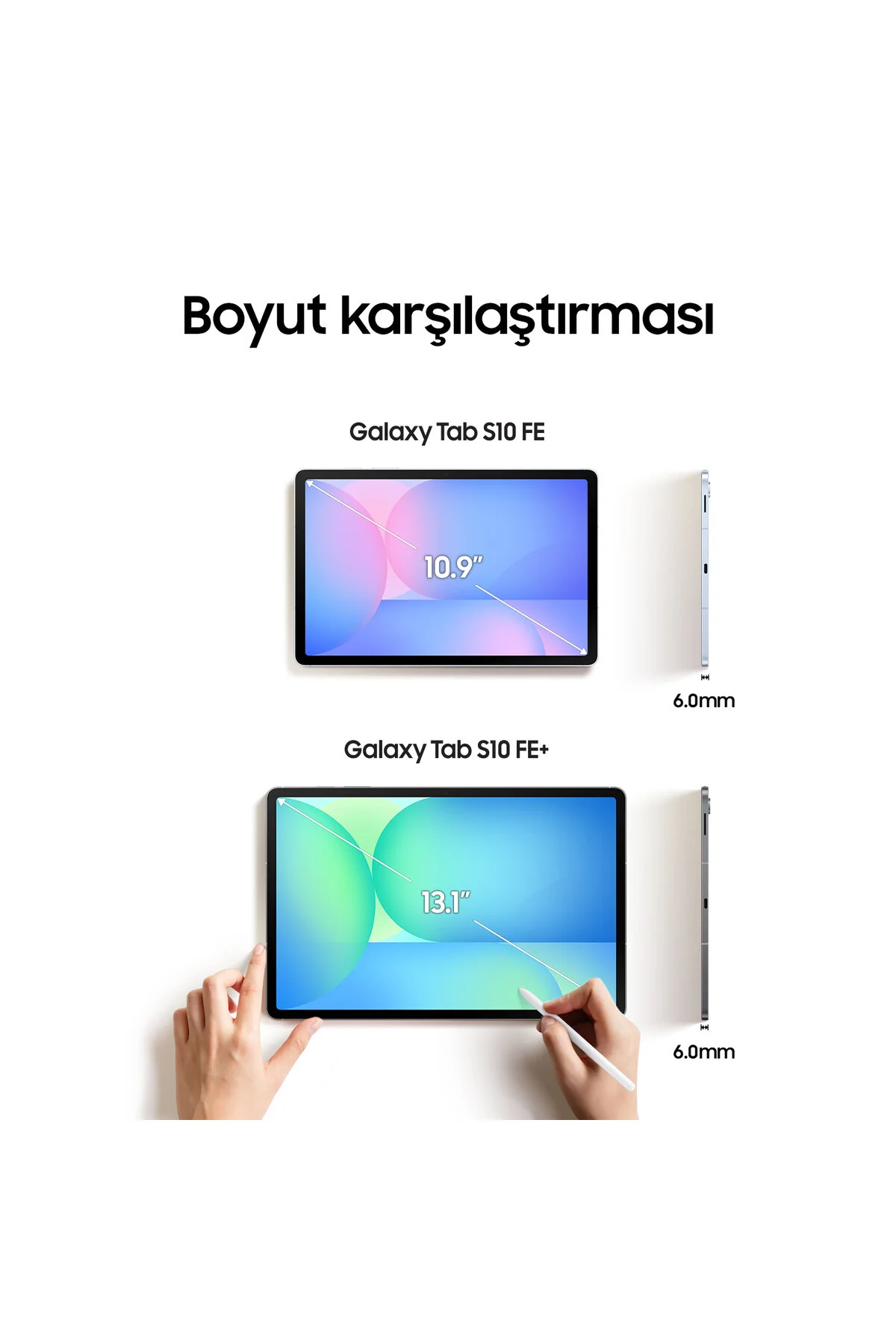 Samsung Galaxy Tab S10 FE Plus 128 GB 13.1" Gri Tablet
