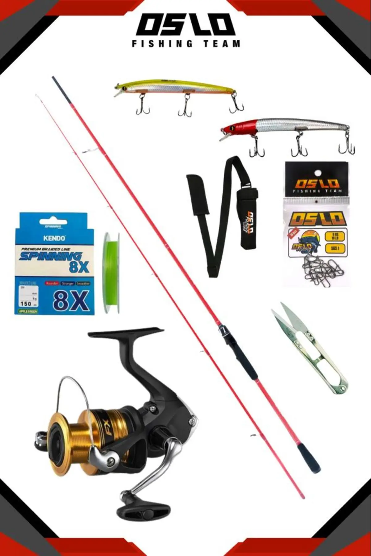 shimano Fx 4000 Ryuji Red Fox 270Cm 5-55Gr Spin Olta Seti