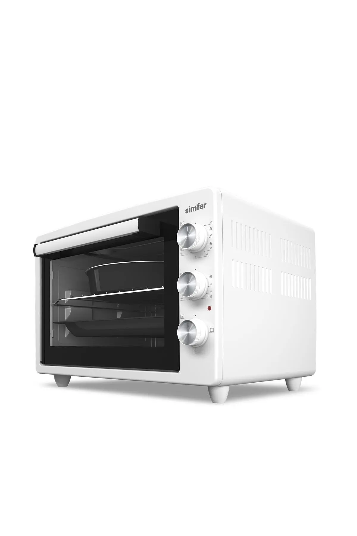 Simfer 3420 Beyaz 34 LT Statik Mini/Midi Fırın - 4 Fonksiyon, Programlanabilir Pişirme & Isı Kontrol Sistem