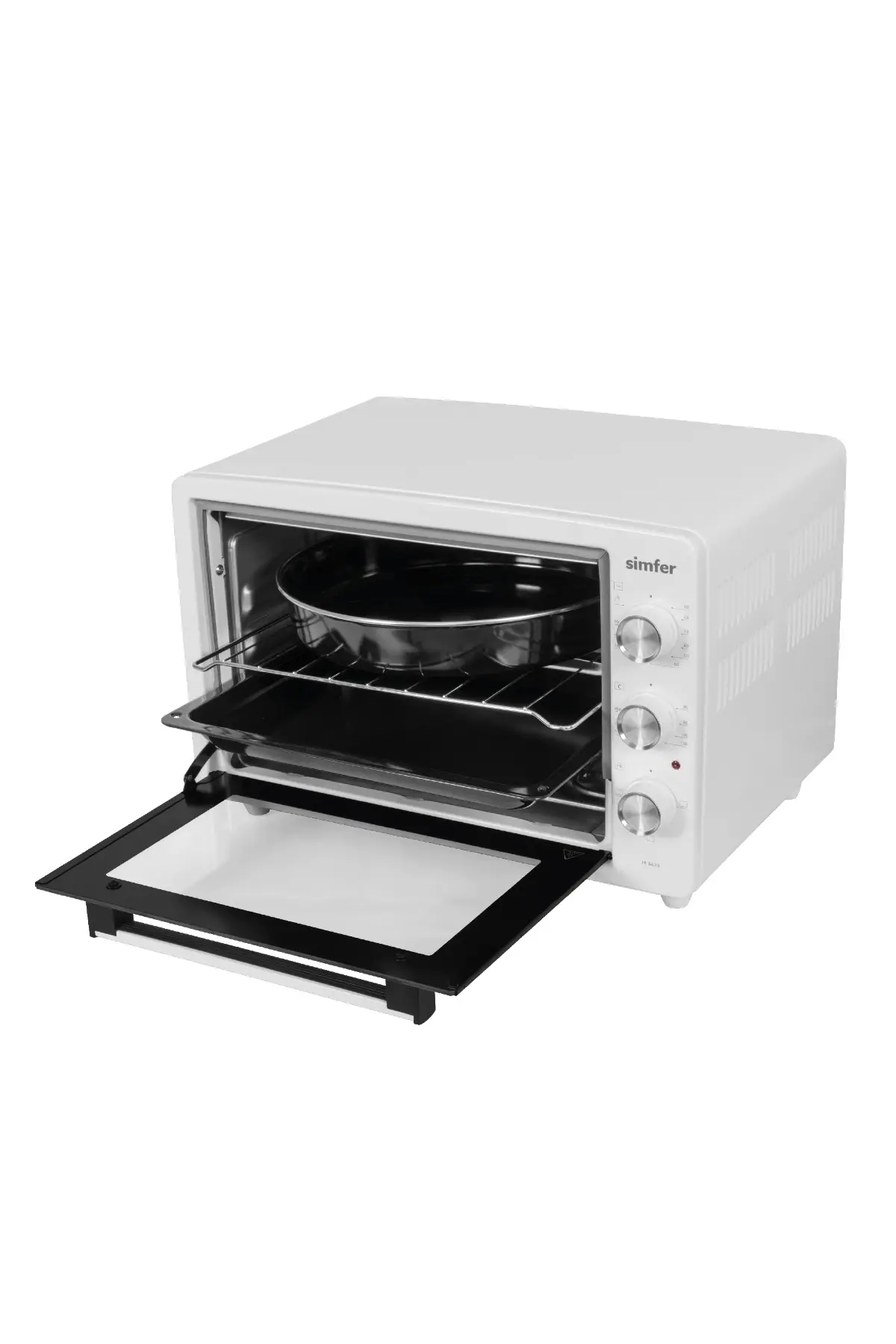 Simfer 3420 Beyaz 34 LT Statik Mini/Midi Fırın - 4 Fonksiyon, Programlanabilir Pişirme & Isı Kontrol Sistem
