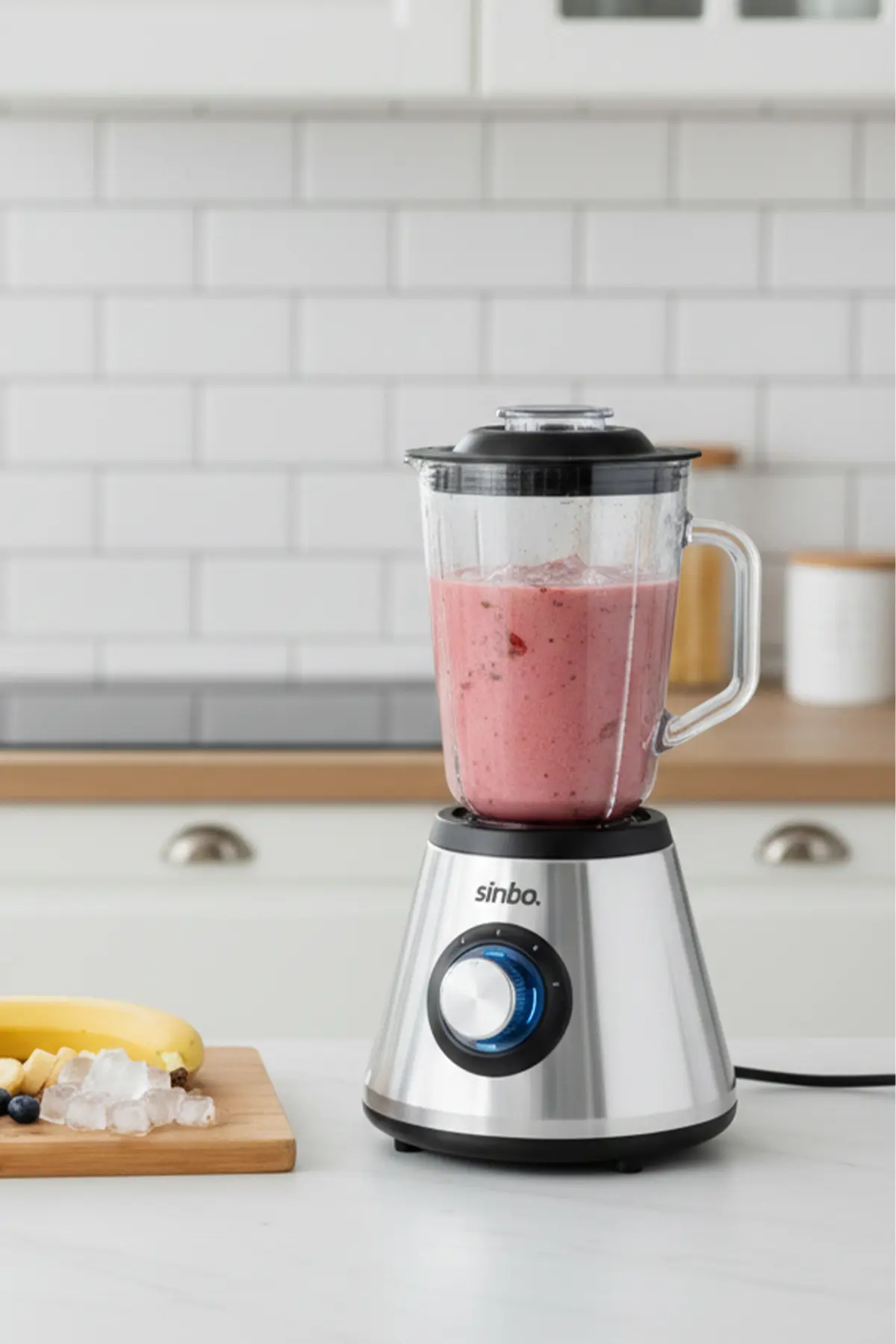 Sinbo SHB-7520 Turbo Blender – 400W, 1.5L Cam Hazne, 6 Bıçaklı Buz Kırma & Smoothie