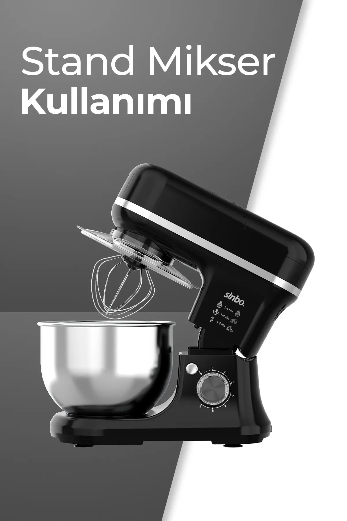 Sinbo SMX-2772 Çok Amaçlı 3ın1 Mutfak Şefi Hamur Yoğurma Kıyma Makinesi Sürahi Blender 1200w