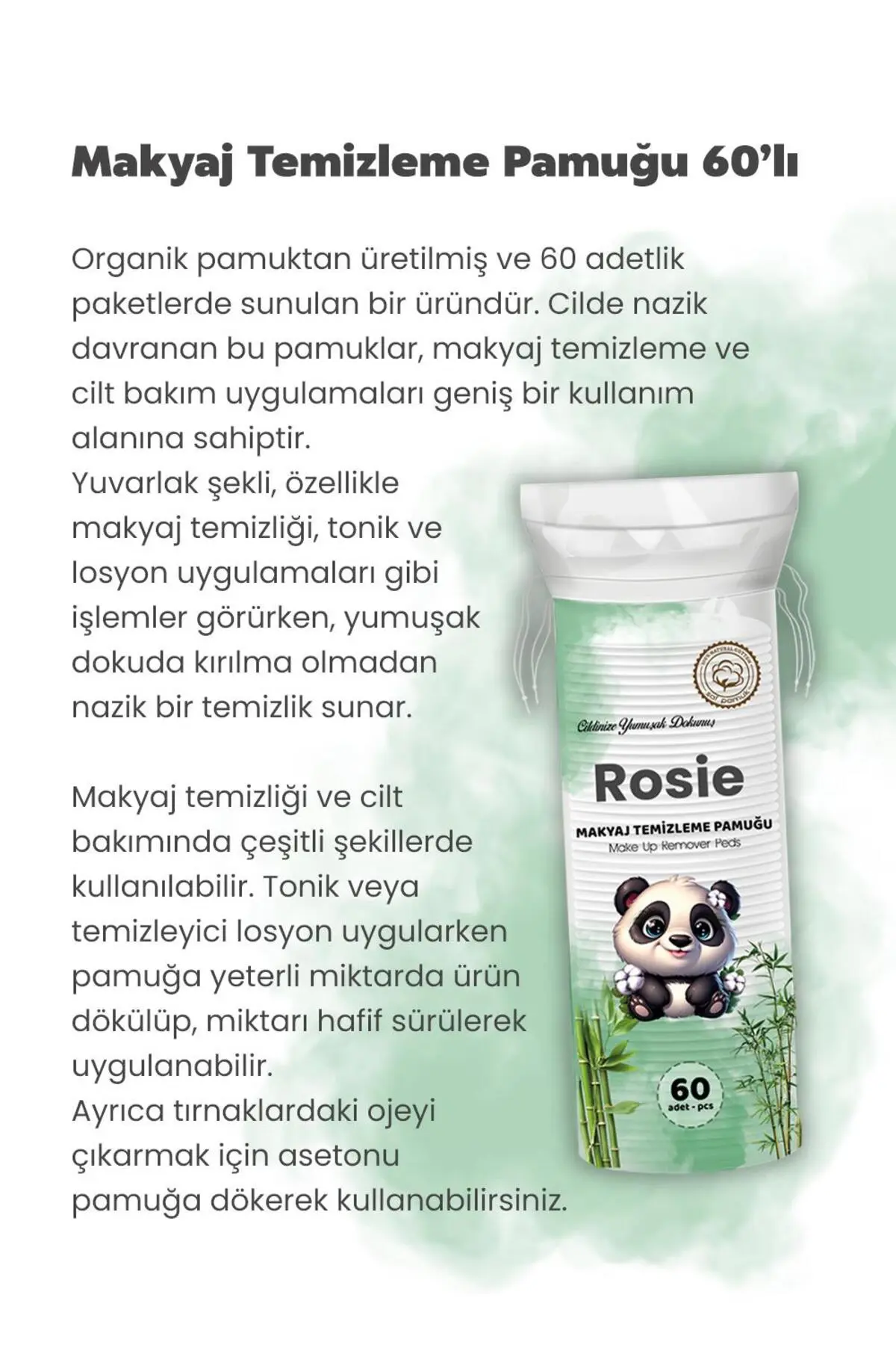 Sleepy 20'li Natural Kişisel Bakım Havlusu 100'lü ve Rosie