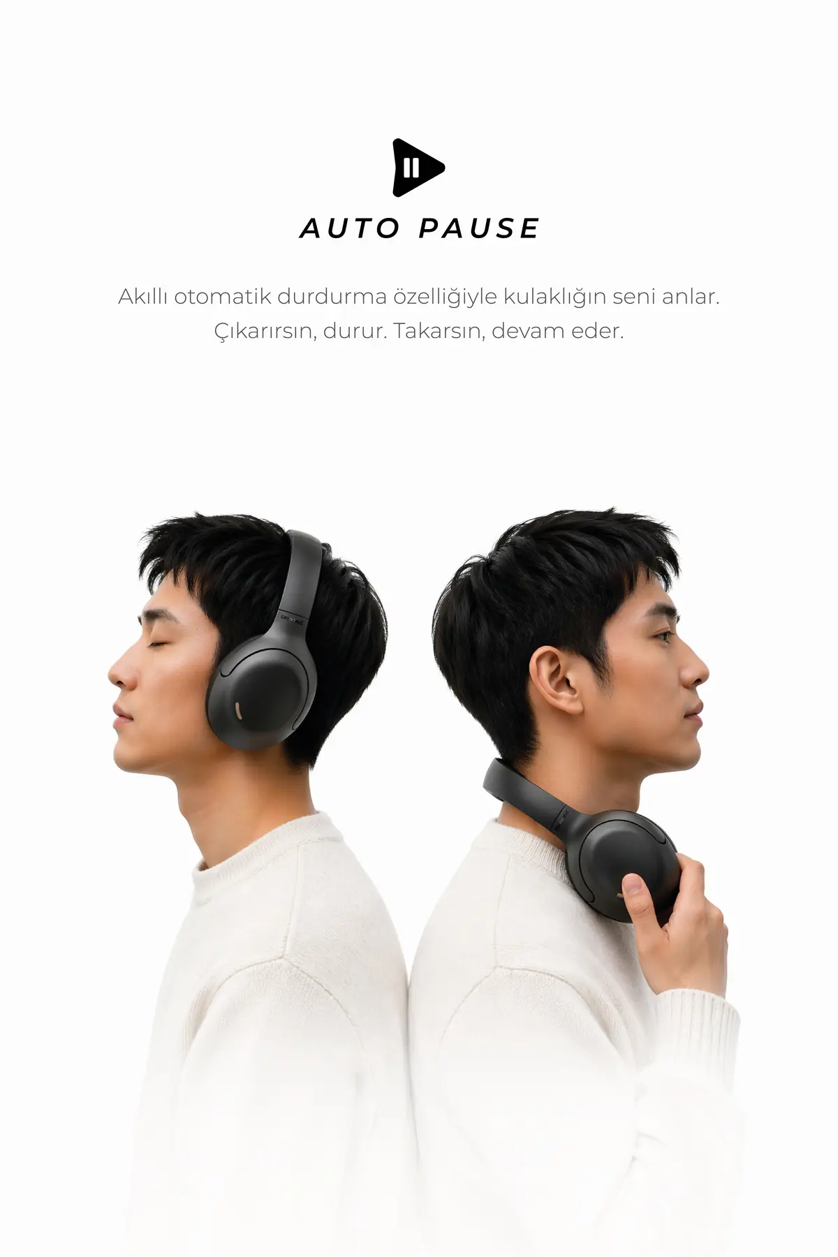 Tedinex VIPER TX20 Bluetooth 6.0 Kulak Üstü Kablosuz Kulaklık Aktif Gürültü Engelleme 70 Saat Pil Siyah