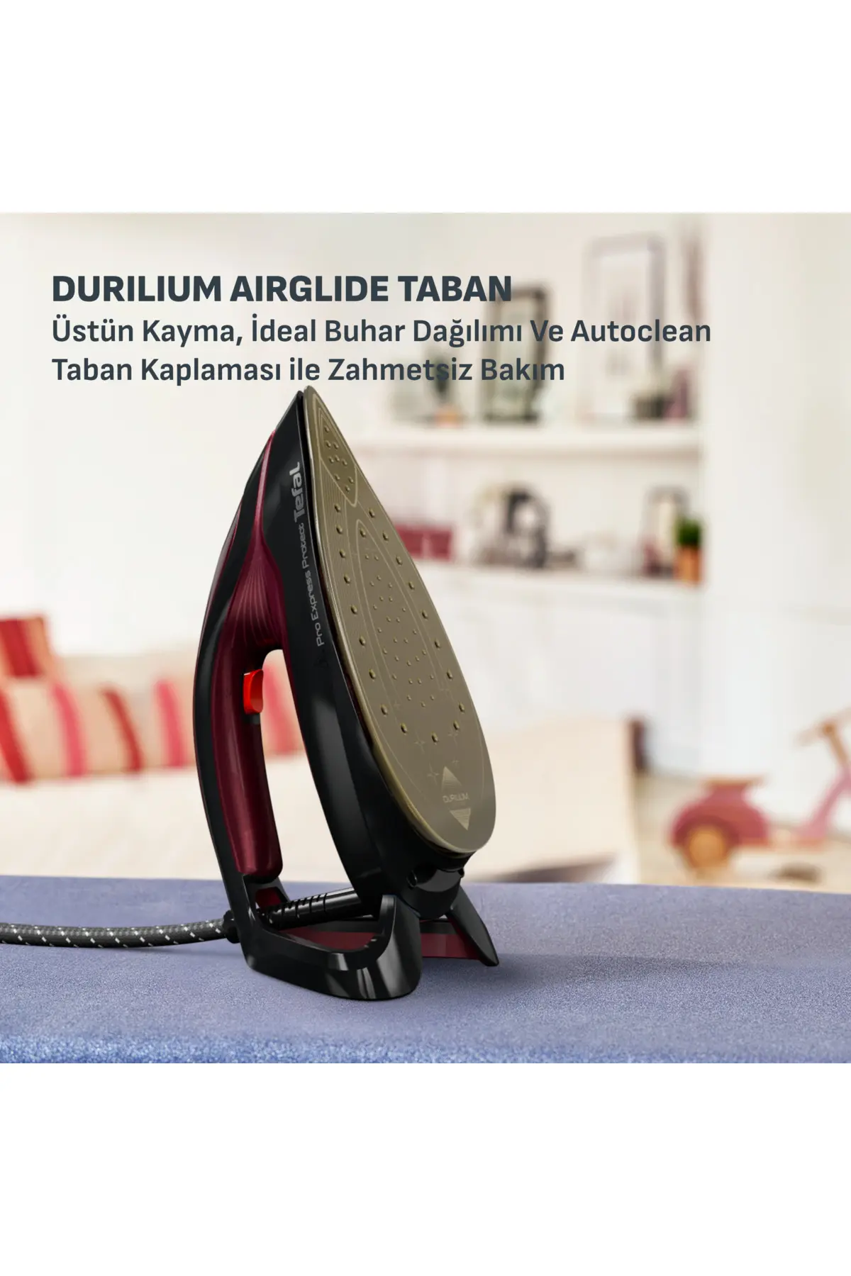 TEFAL GV9230 Pro Express Protect 140 gr Sürekli ve 560 gr Şok Buharlı 2600 Watt Buhar Kazanlı Ütü
