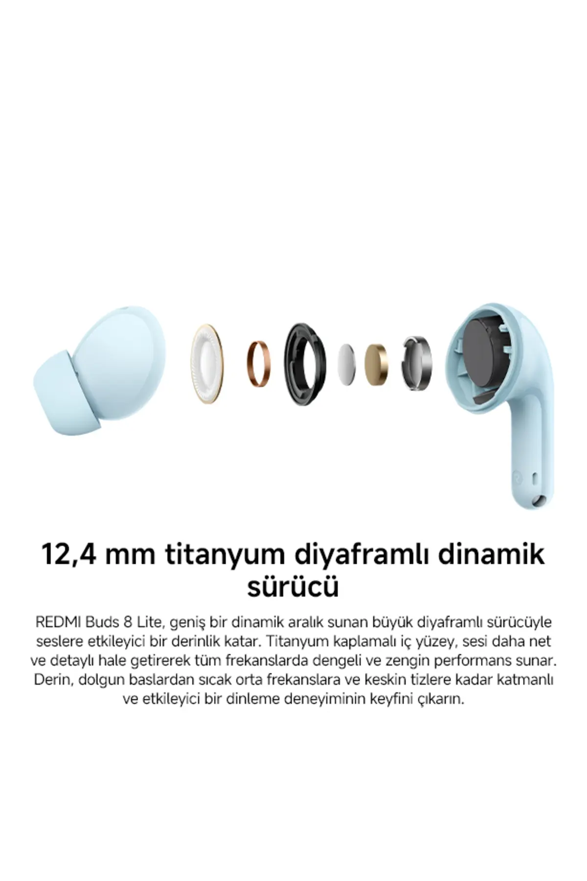 Xiaomi Redmi Buds 8 Lite Beyaz Kulakiçi Kulaklık TWS - ANC BT 5.4 (Xiaomi TR Garantili)