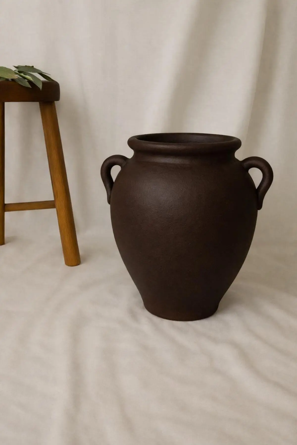 Yalda atelier aria büyük kuplu dokulu göbekli vazo