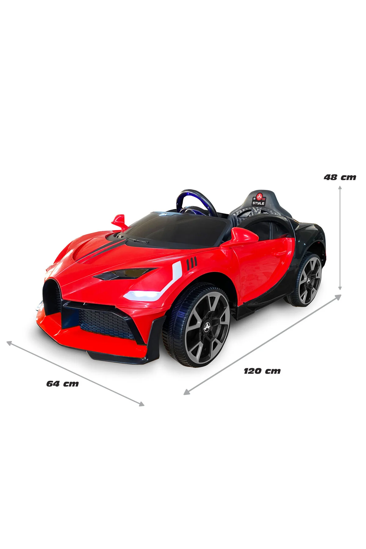 Akar Oyuncak Akar Style Uzaktan Kumandalı 4X2 12 VOLT Kırmızı Akülü Araba