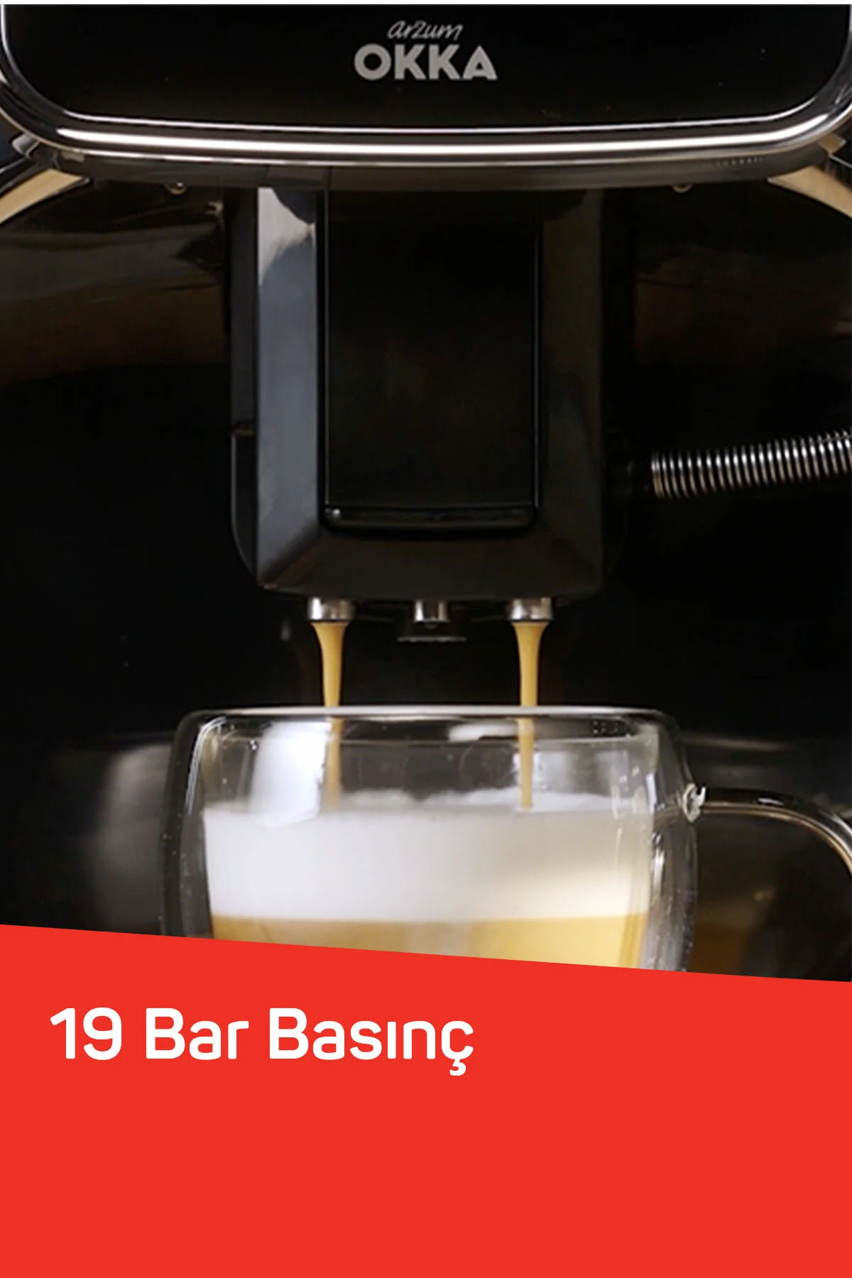Arzum OK0028 Okka Espresso Pro M Tam Otomatik Espresso Makinesi, 11 Sıcak ve Soğuk İçecek, Krom