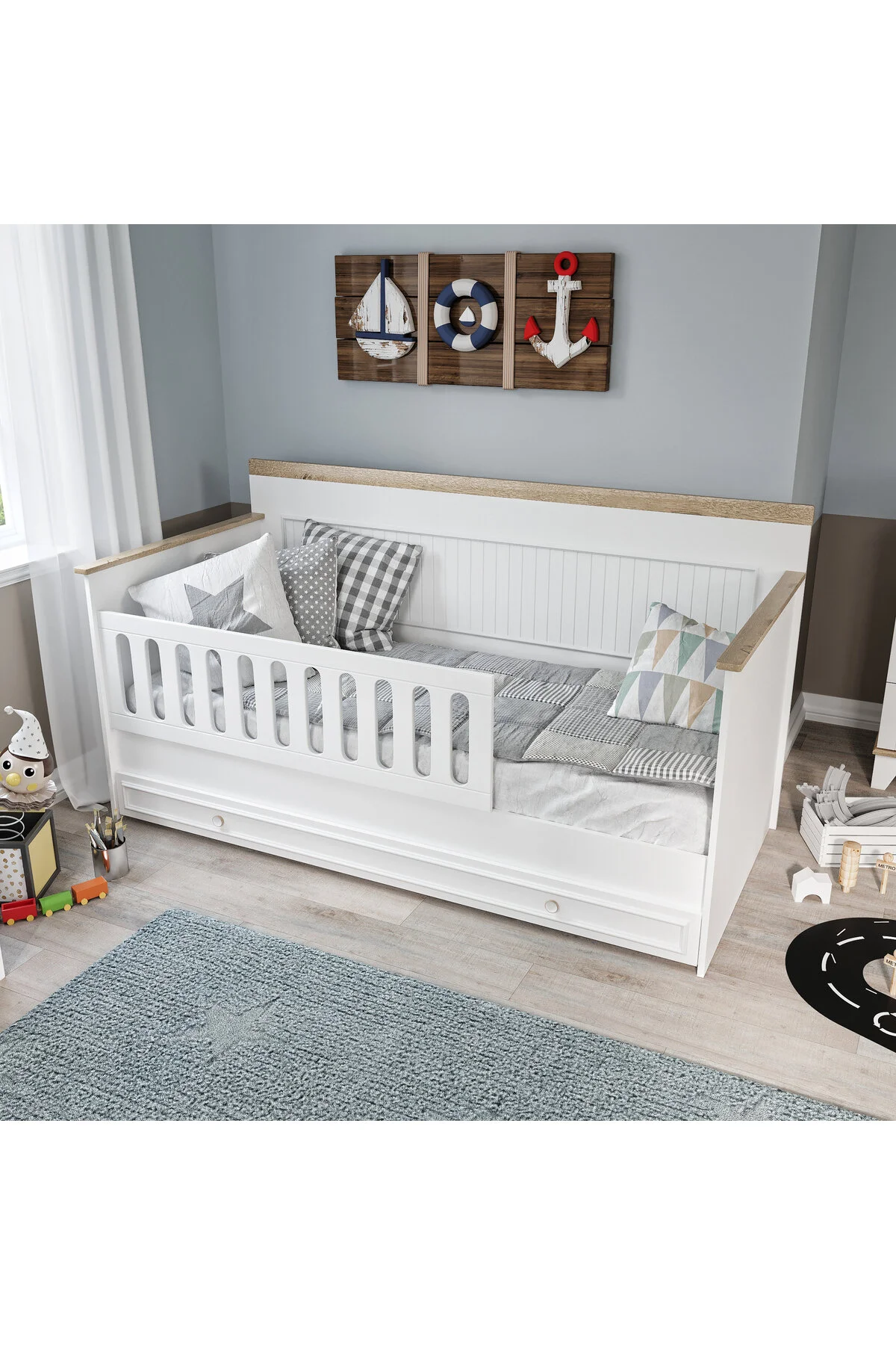 Baby Darling Taht Çekmeceli Karyola (90x200cm) %100 MDF