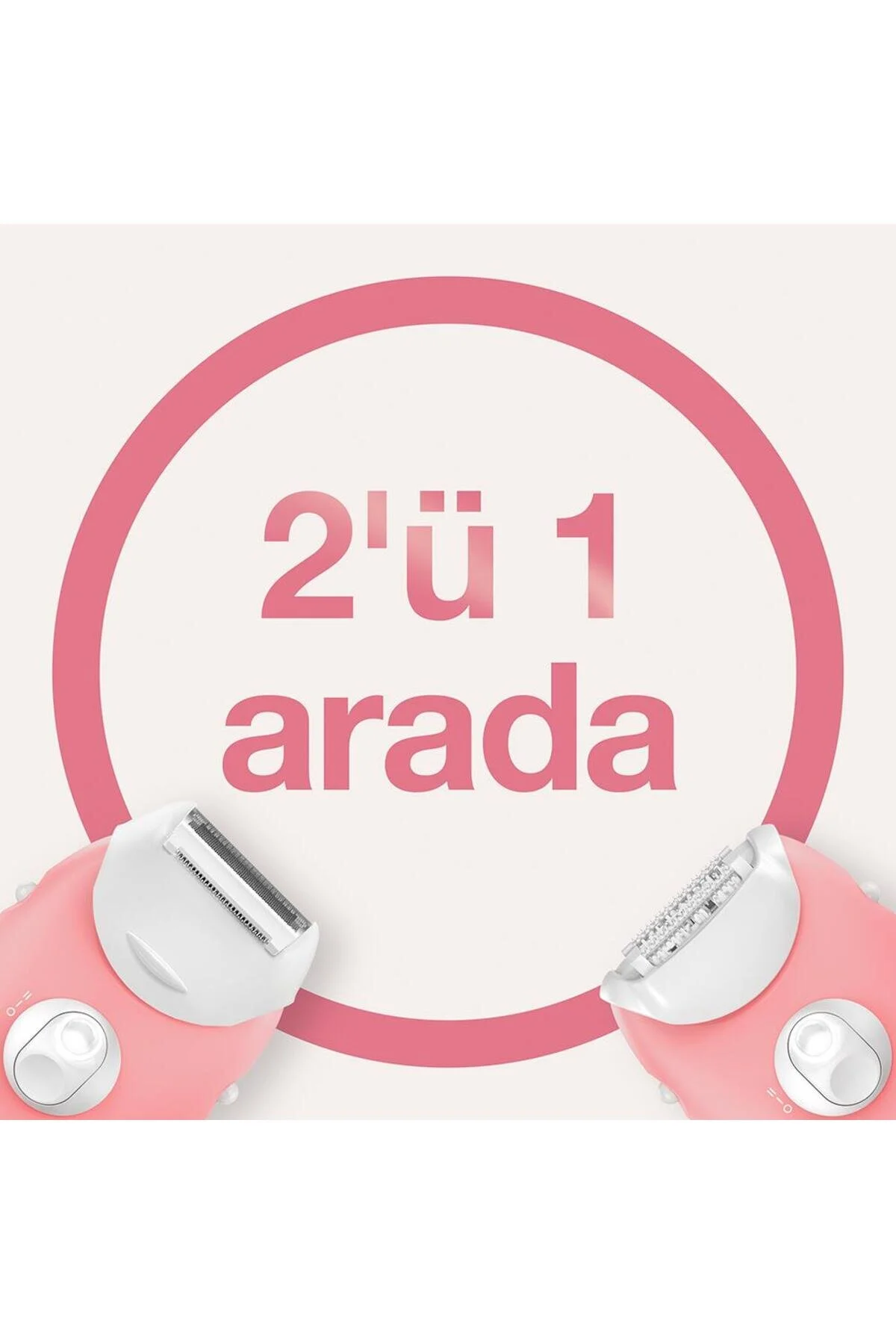 Braun Silk-épil 3 3277 Smartlight, 2 Hız Ayarı, Kablolu Epilatör / Pembe