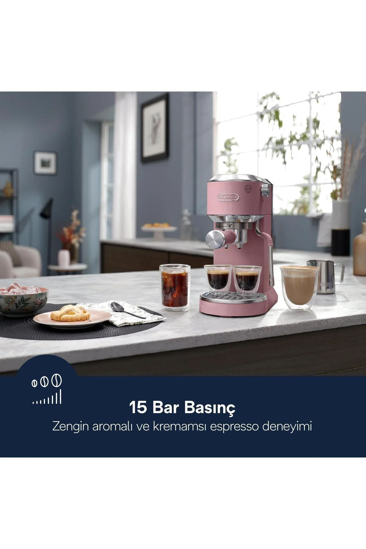 Delonghi Dedica Duo Manuel Espresso Kahve Makinesi EC890.PK