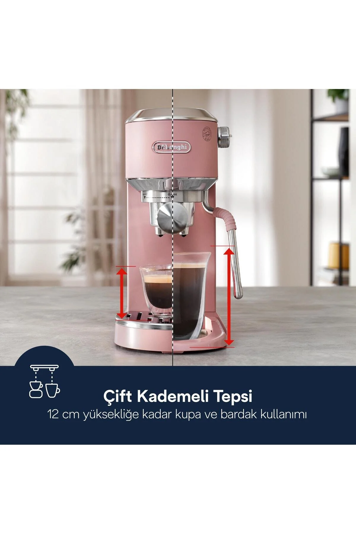 Delonghi Dedica Duo Manuel Espresso Kahve Makinesi EC890.PK
