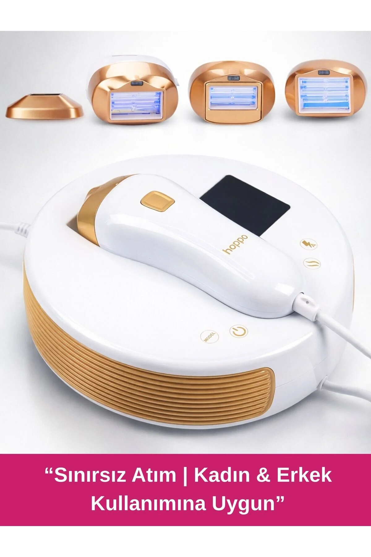 hoppo X100 Ipl Buz Lazer Epilasyon Cihazı Sınırsız Atım 10 Kademe Ultra Güçlü