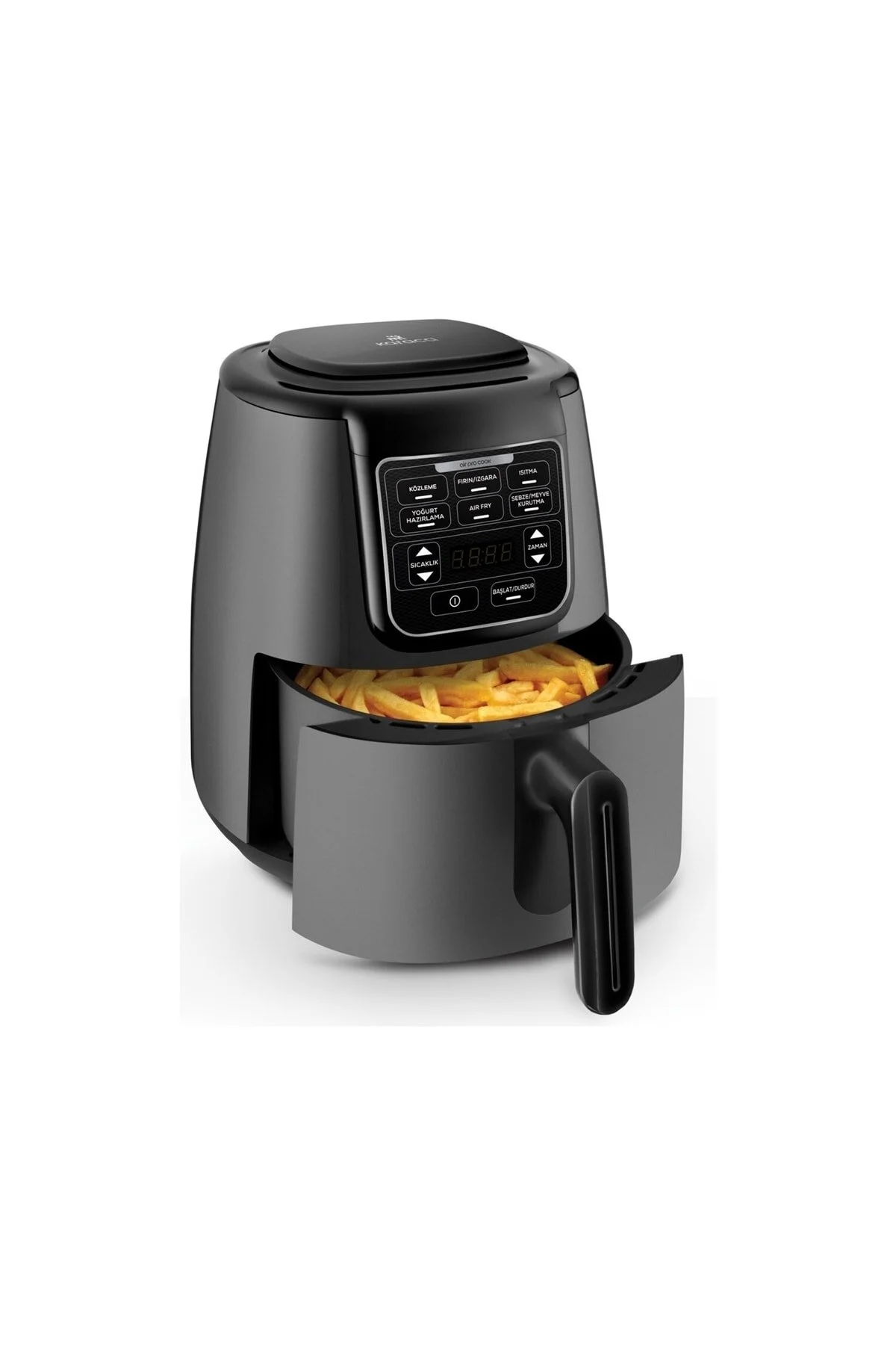 Karaca Air Pro Cook Köz Xl Airfryer Space Gray Black.