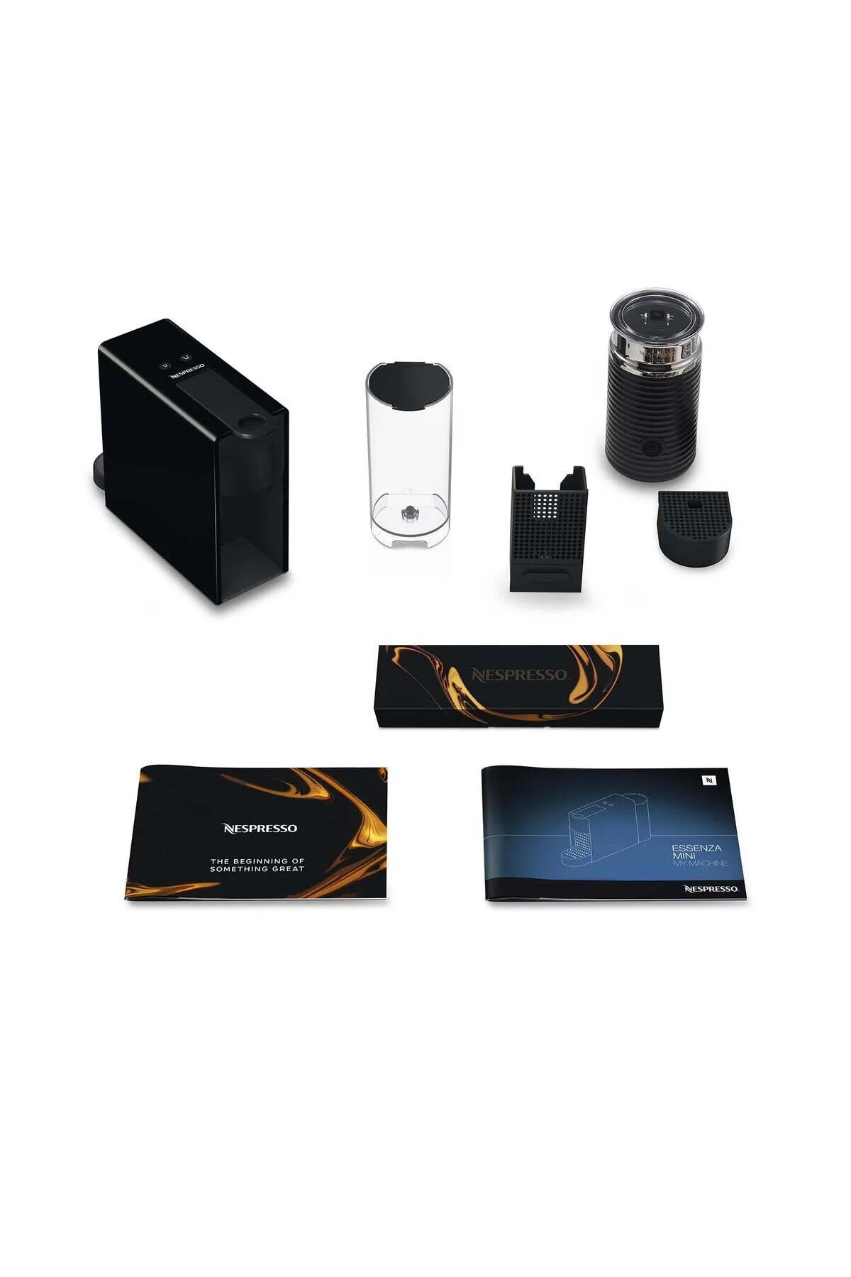 Nespresso C35 Essenza Mini Siyah Kahve Makinesi Ve Süt Köpürtücü Aksesuar