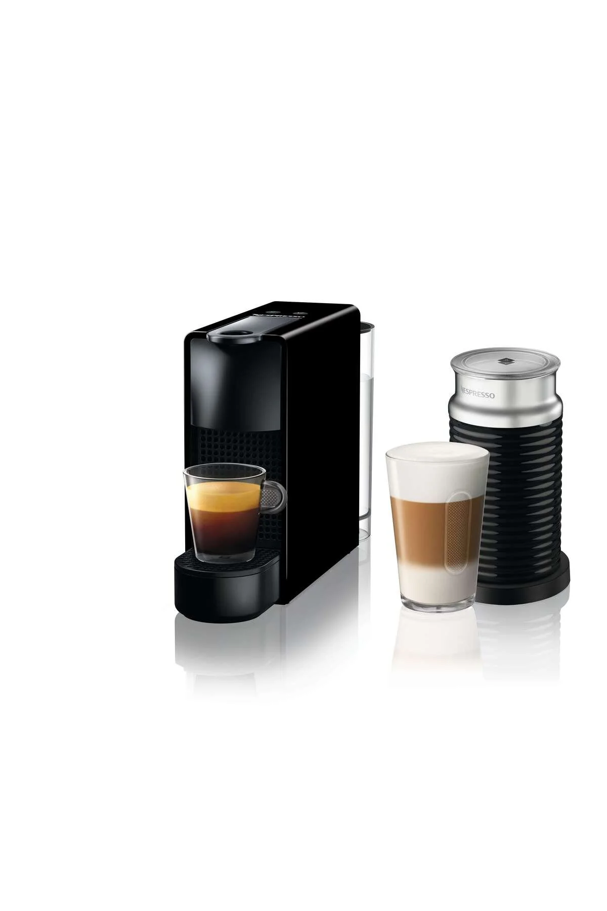 Nespresso C35 Essenza Mini Siyah Kahve Makinesi Ve Süt Köpürtücü Aksesuar