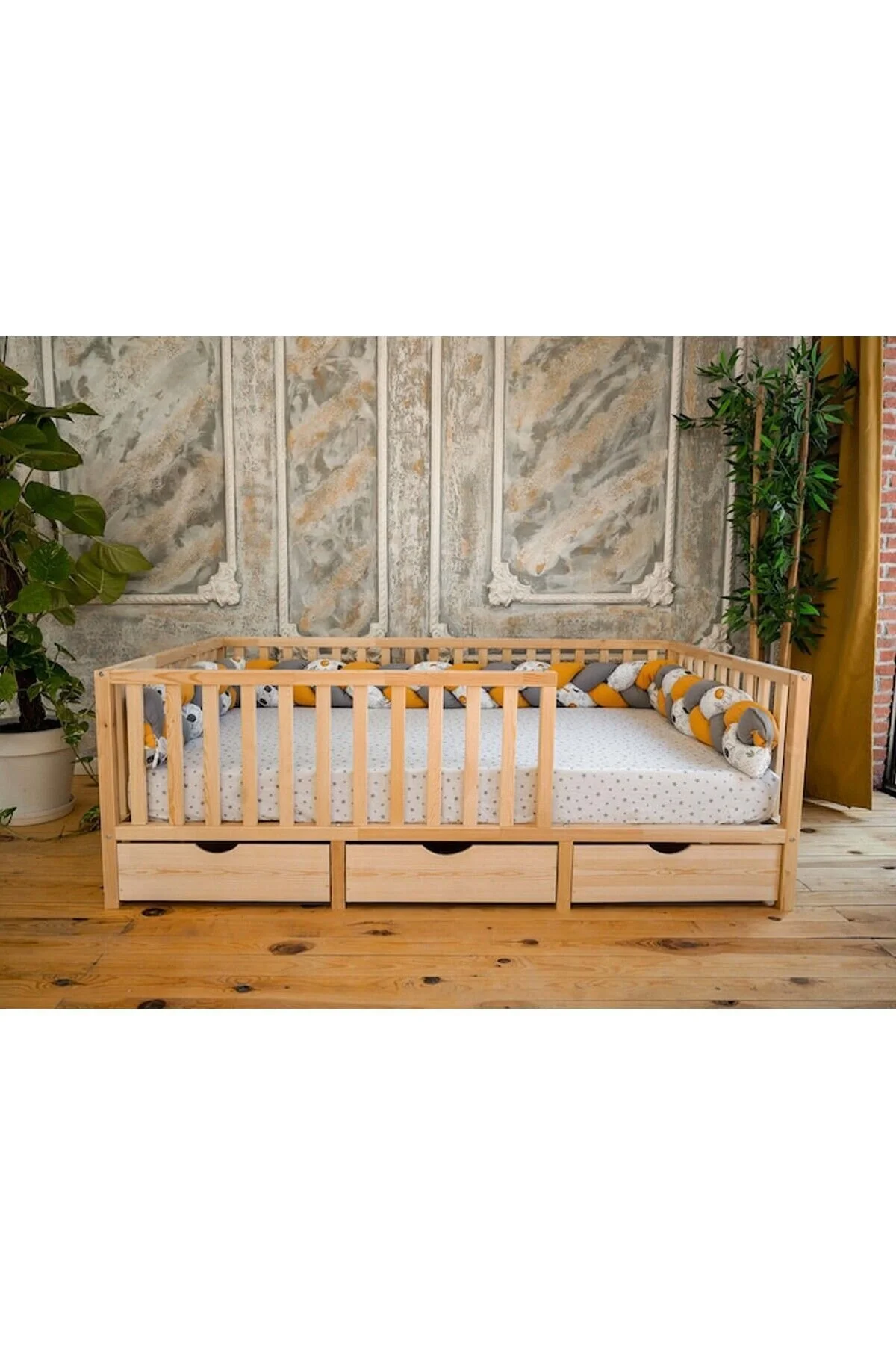 OPPİPO Montessori Ahşap Karyola - Montessori Yatak - Montessori Karyola - -17