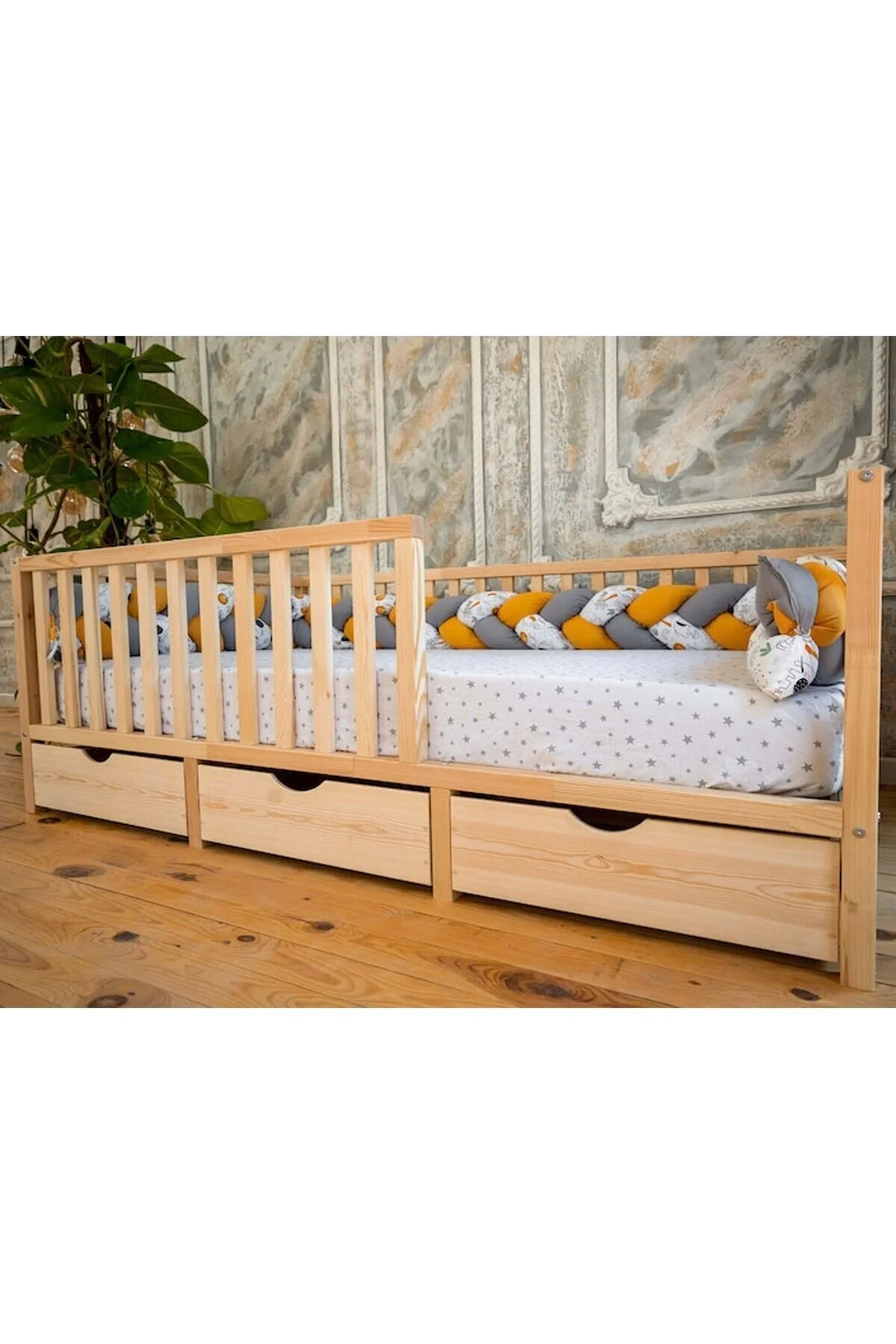 OPPİPO Montessori Ahşap Karyola - Montessori Yatak - Montessori Karyola - -17