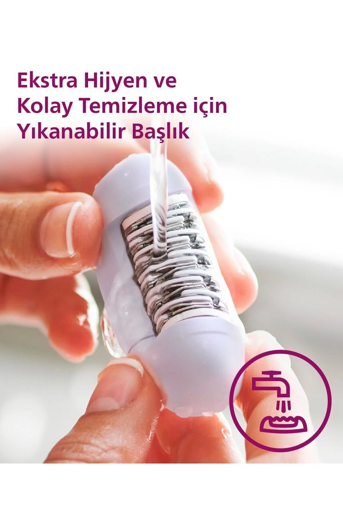 Philips BRE225/05 Kablolu Epilatör,Bacak İçin Kullanım,2 Hız Ayarı,Yıkanabilir Başlık